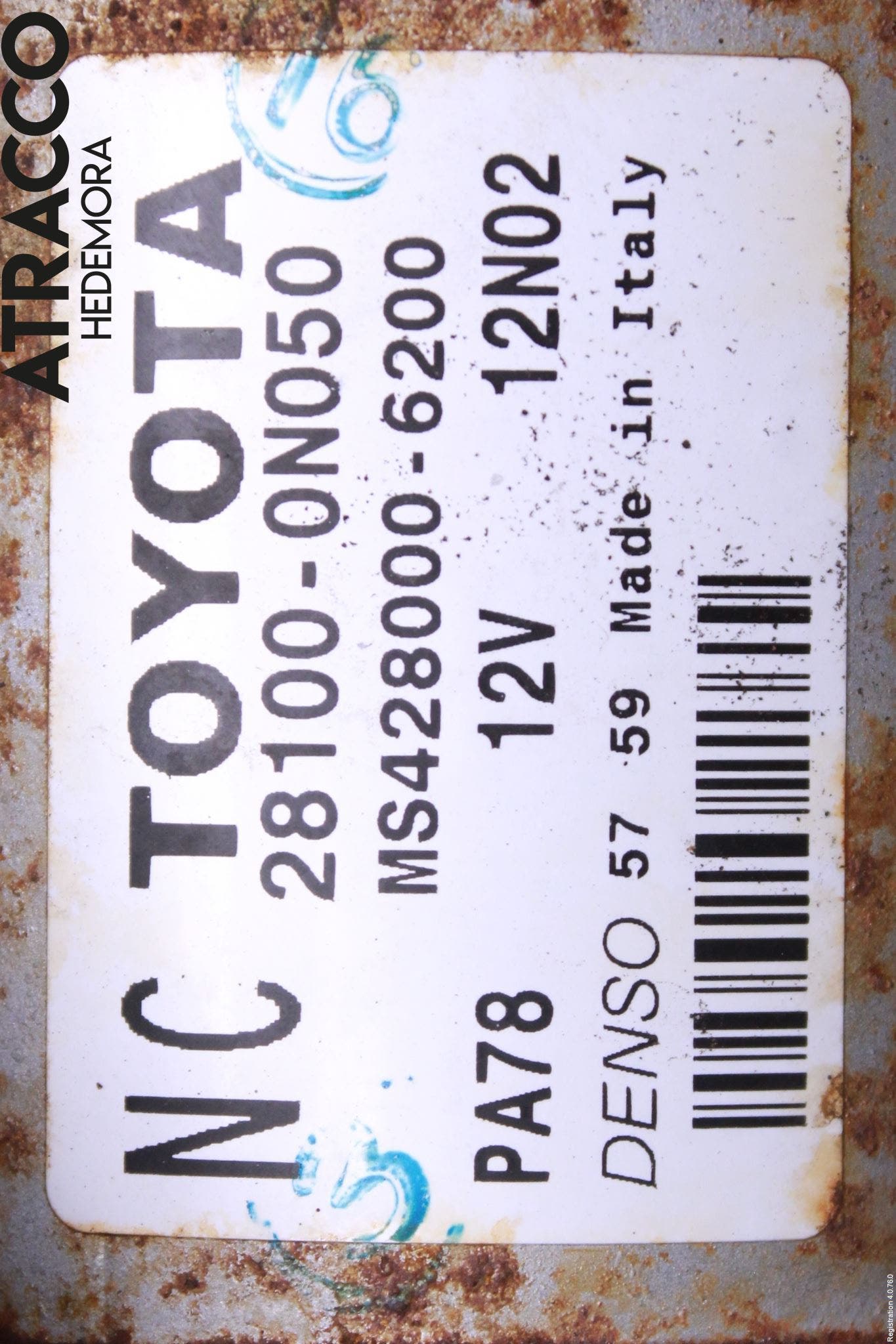 Toyota YARIS XP130 12-14 Startmotor Diesel