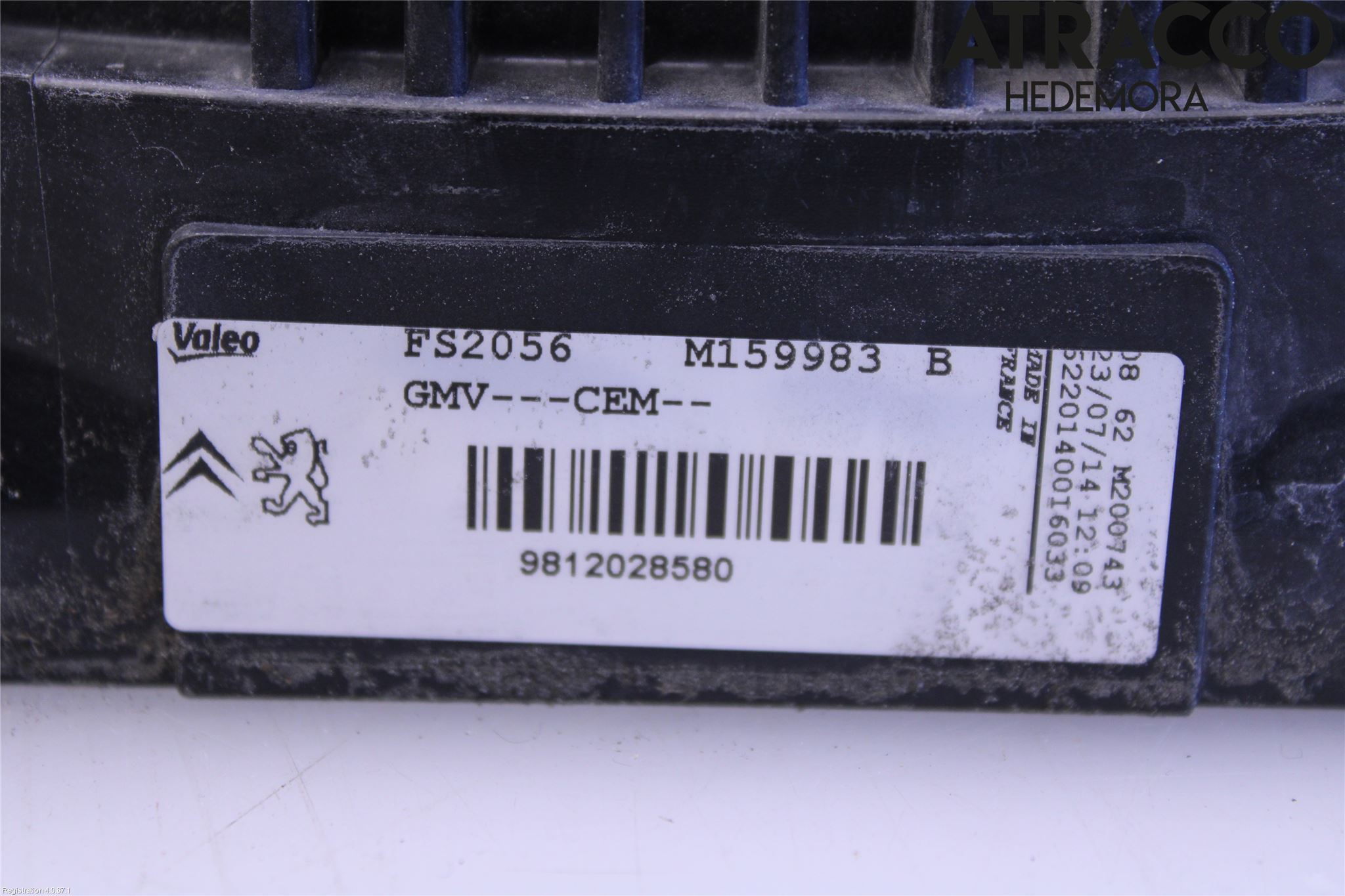 Citroen C3 10-17 Kylfläkt El