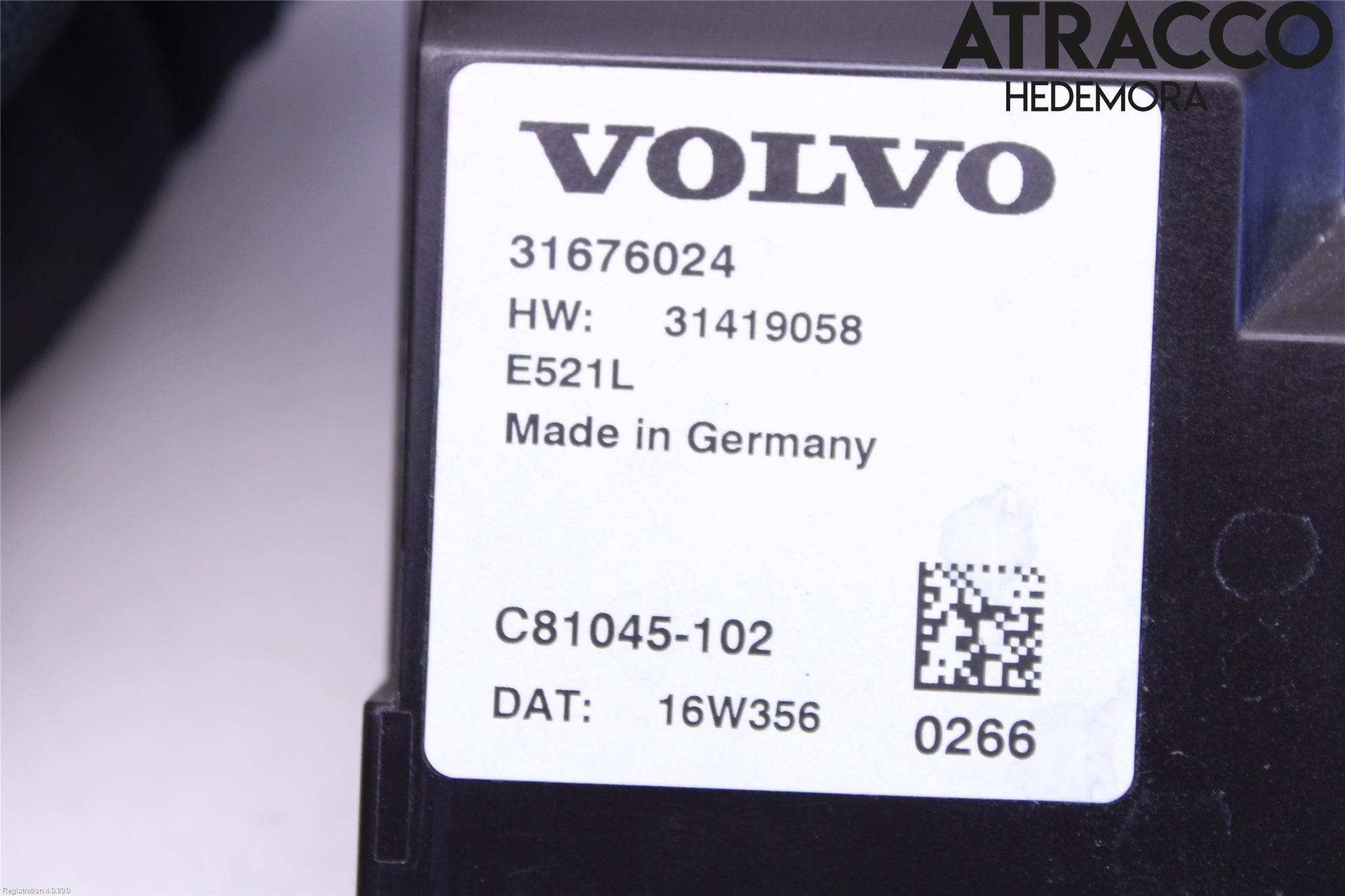 Volvo V90 17->> Styrenhet Baklucka