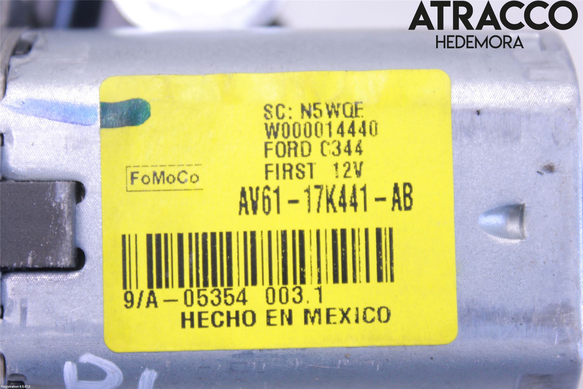 Ford C-MAX II  11-14 Torkarmotor Baklucka