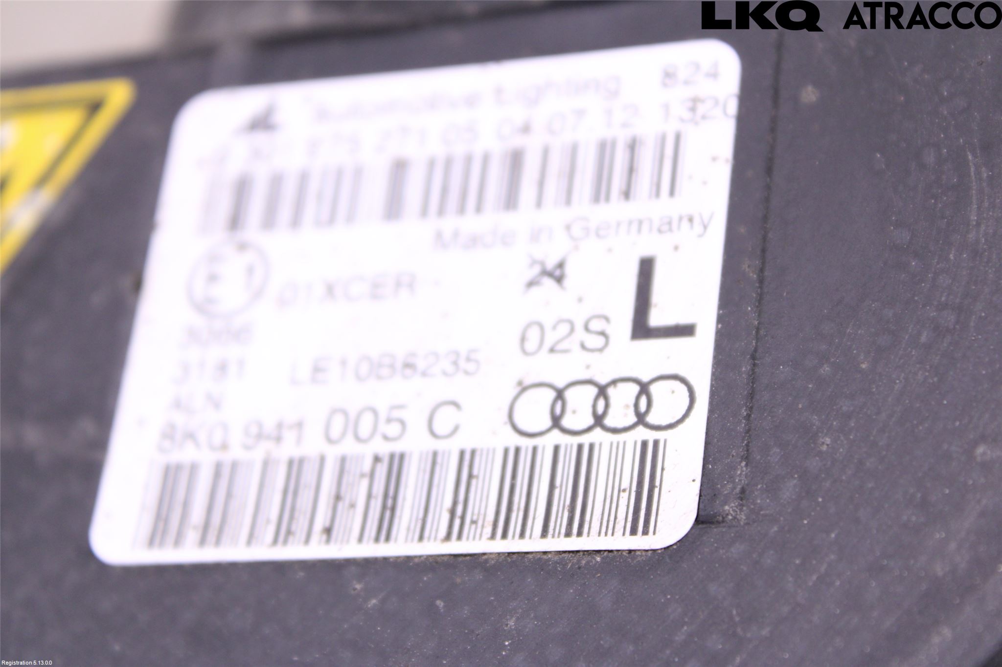Audi A4 12-15 Strålkastare Vänster