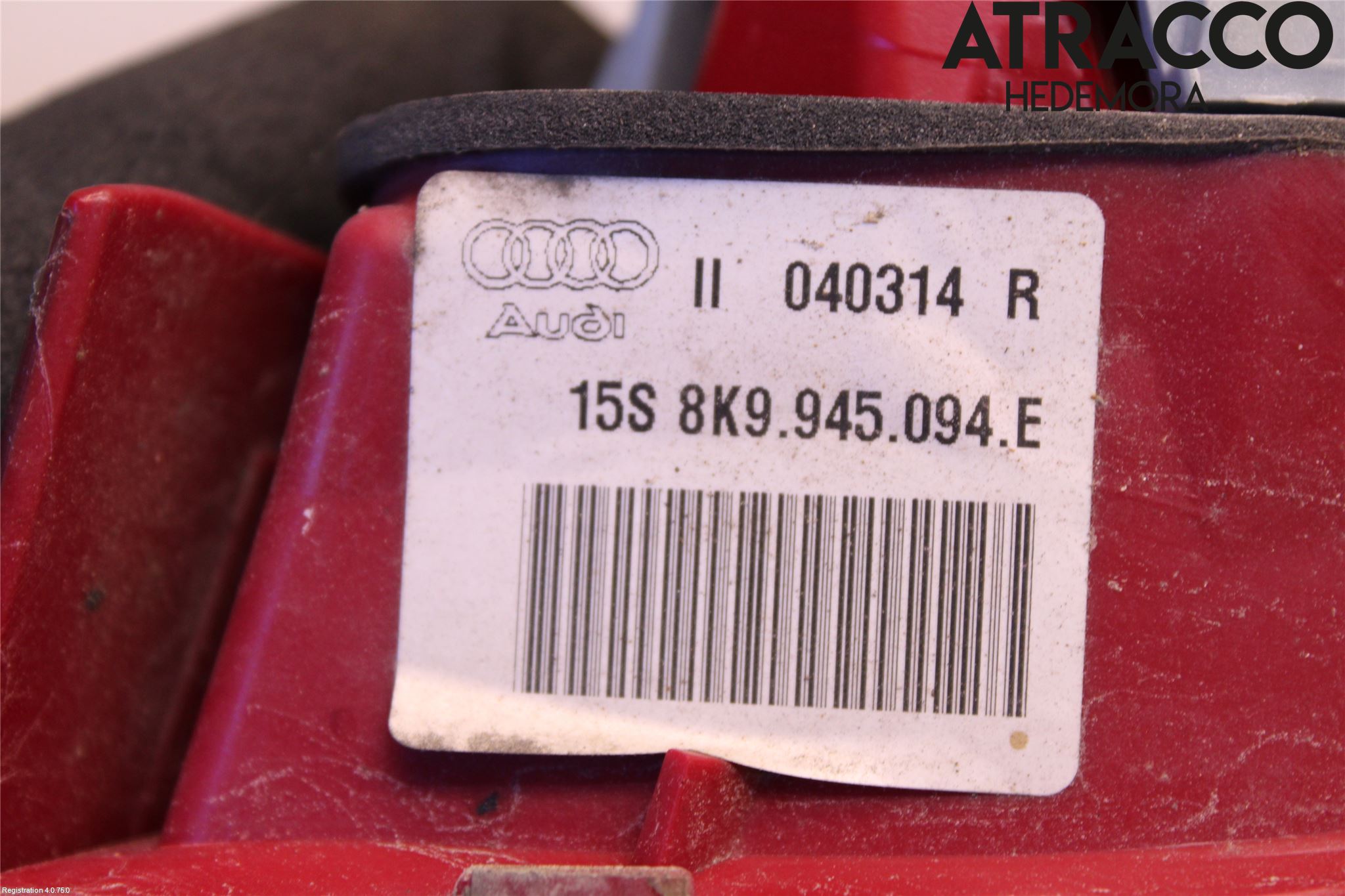 Audi A4 12-15 Bakljus Lucka Hö