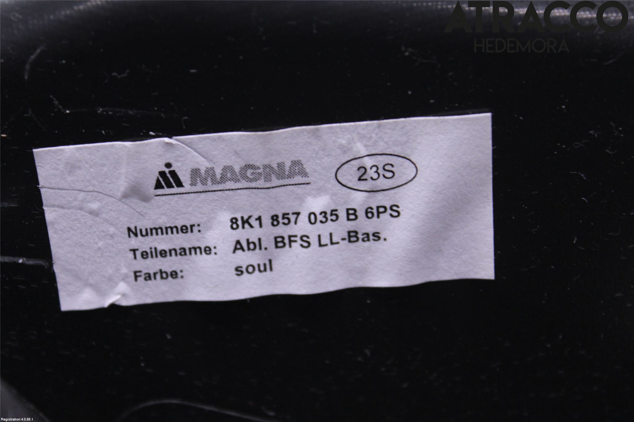 Audi A4/S4 08-11 Handskfack