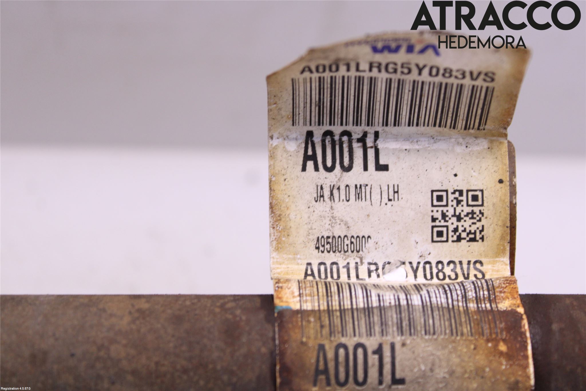 Kia PICANTO 17- Drivaxel Fram Vänster