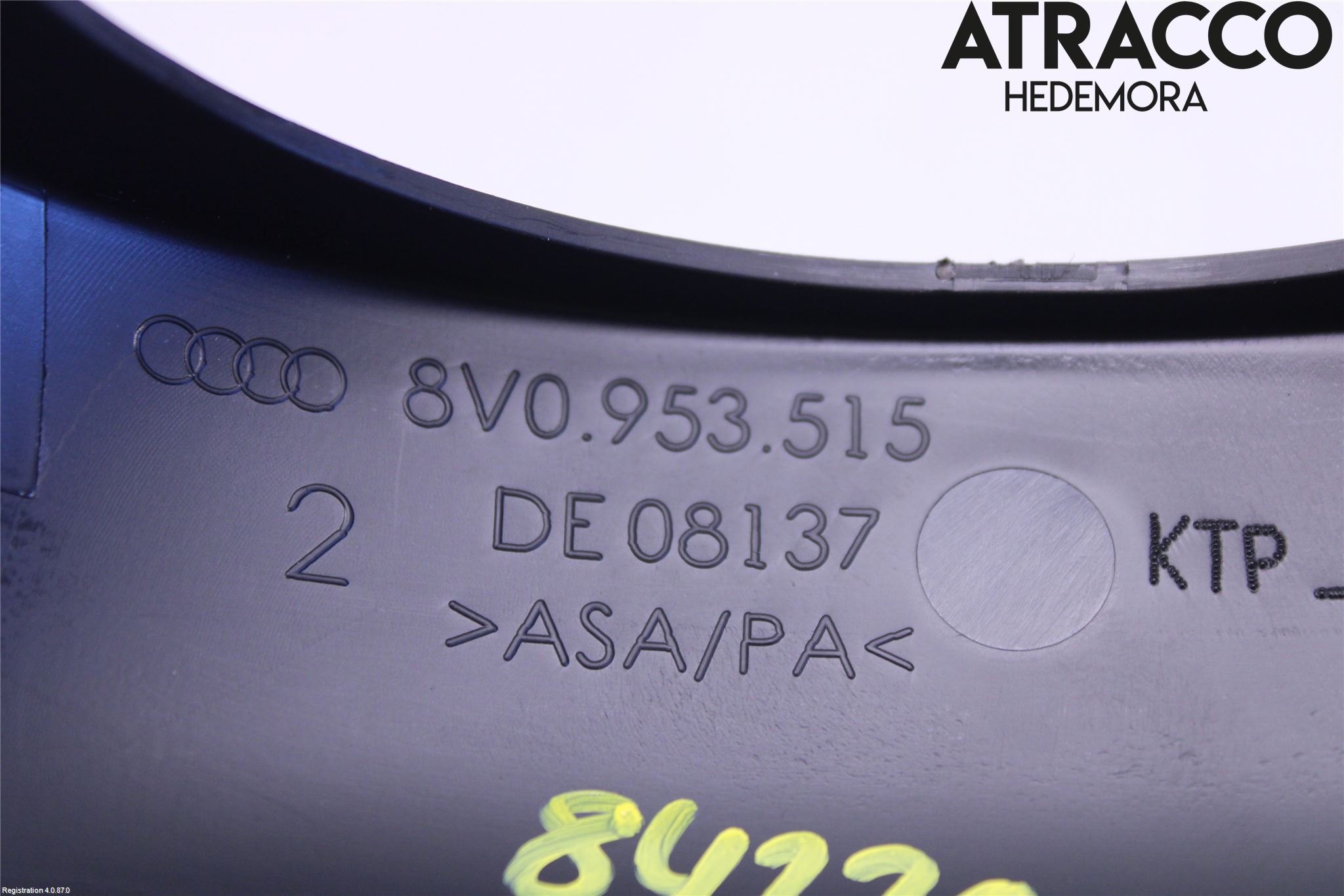 Audi A3/S3 8V 13-20 Rattkåpa-Kåpor