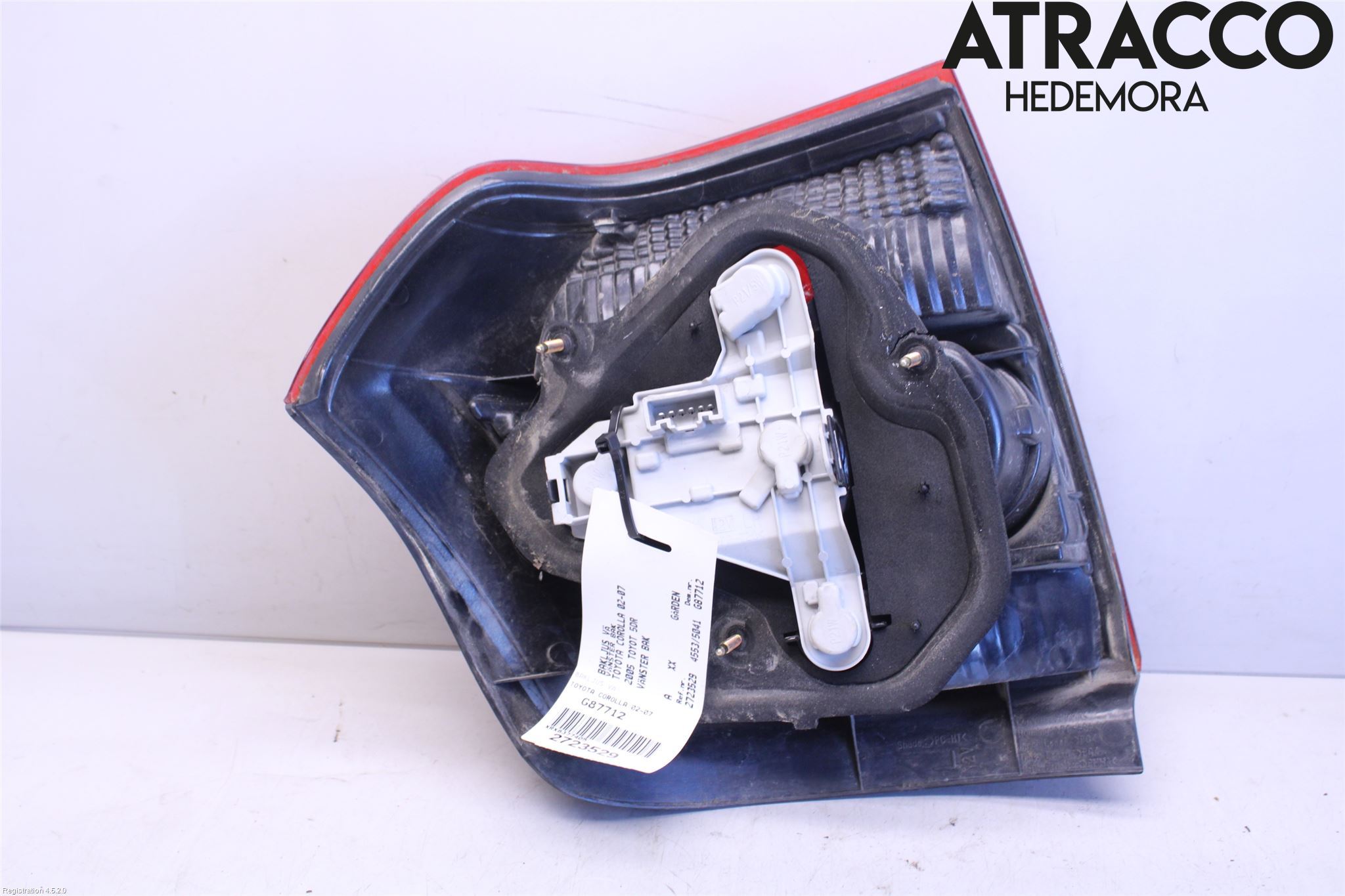 Toyota COROLLA 02-07 Bakljus Vänster