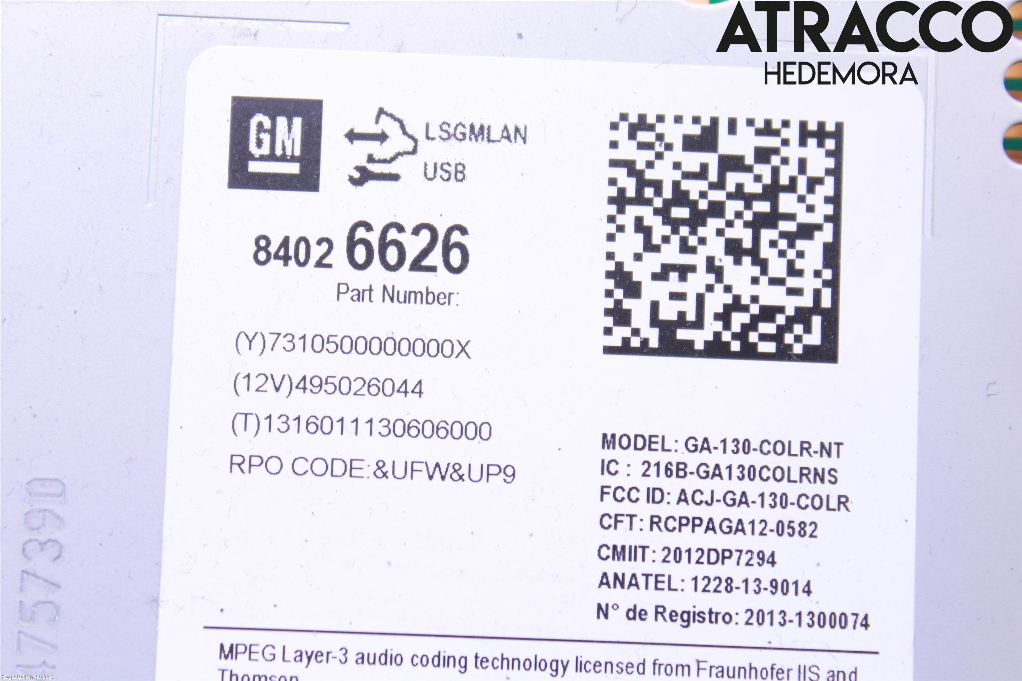 Opel MOKKA 13-20 Cd Radio - Multimediapanel