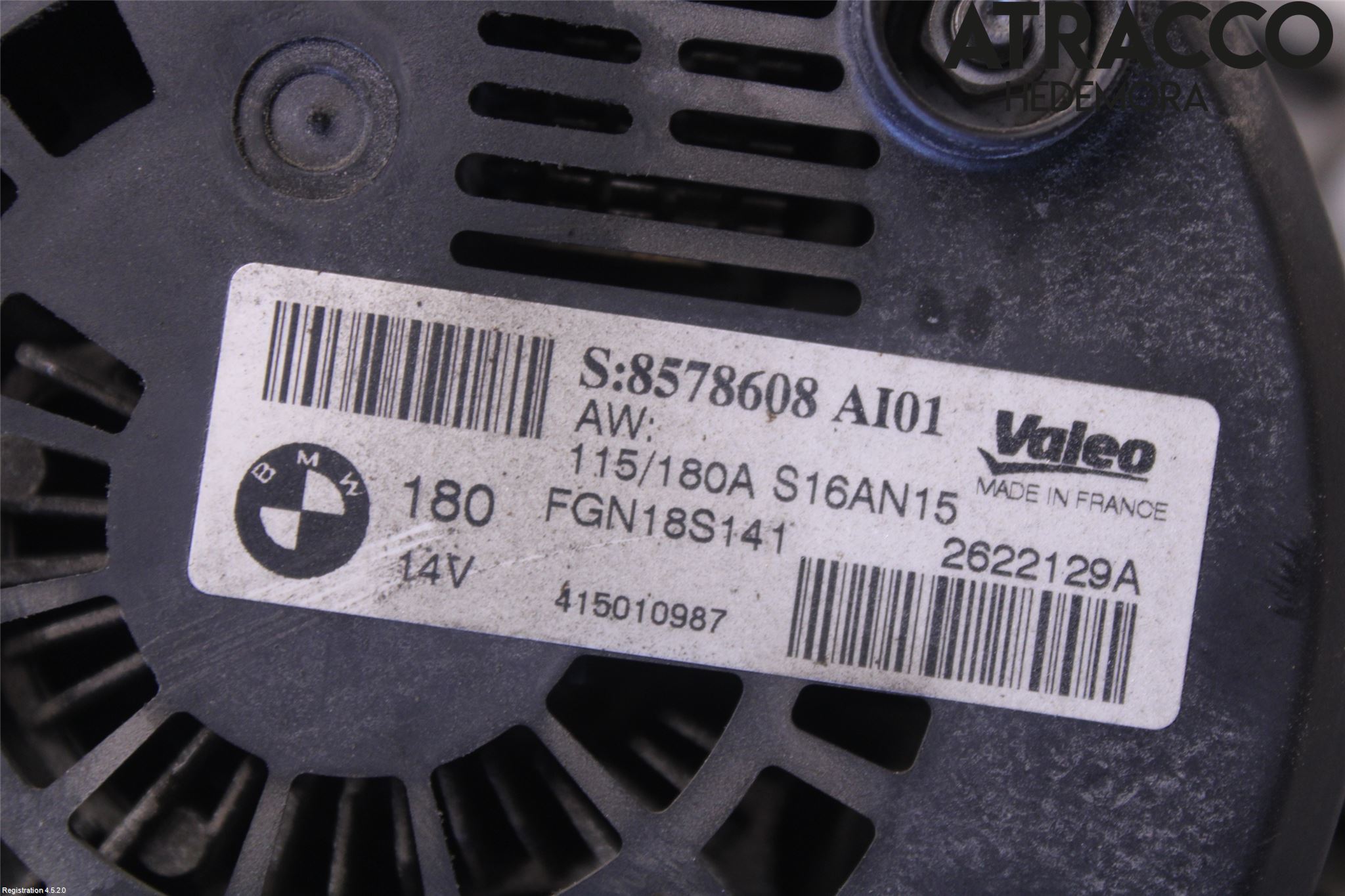 BMW 3 F30/F31/F80 12-19 Generator