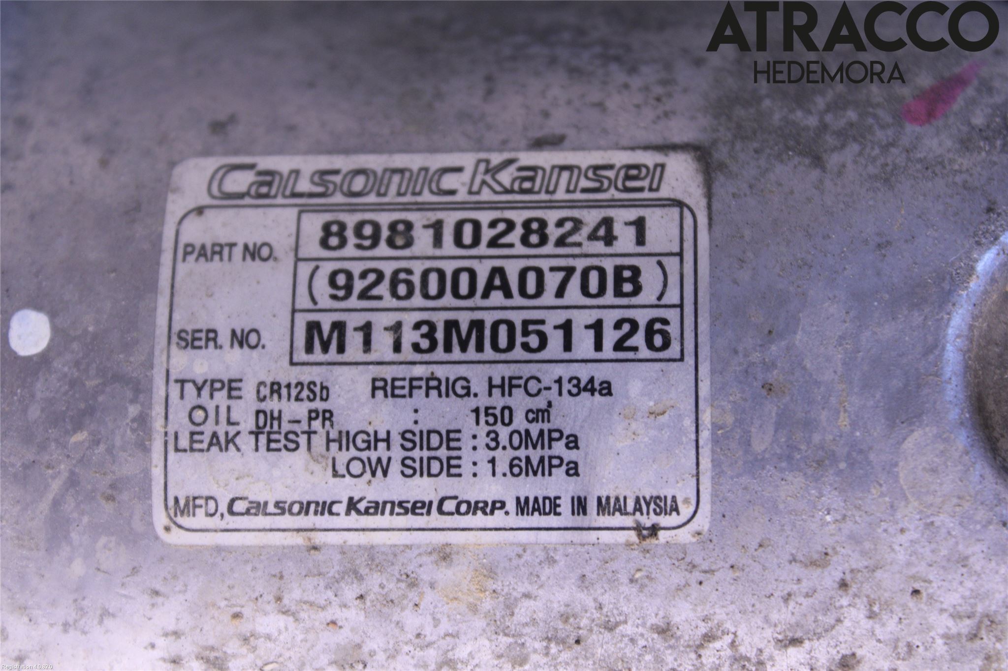 Isuzu D-MAX Ac Kompressor