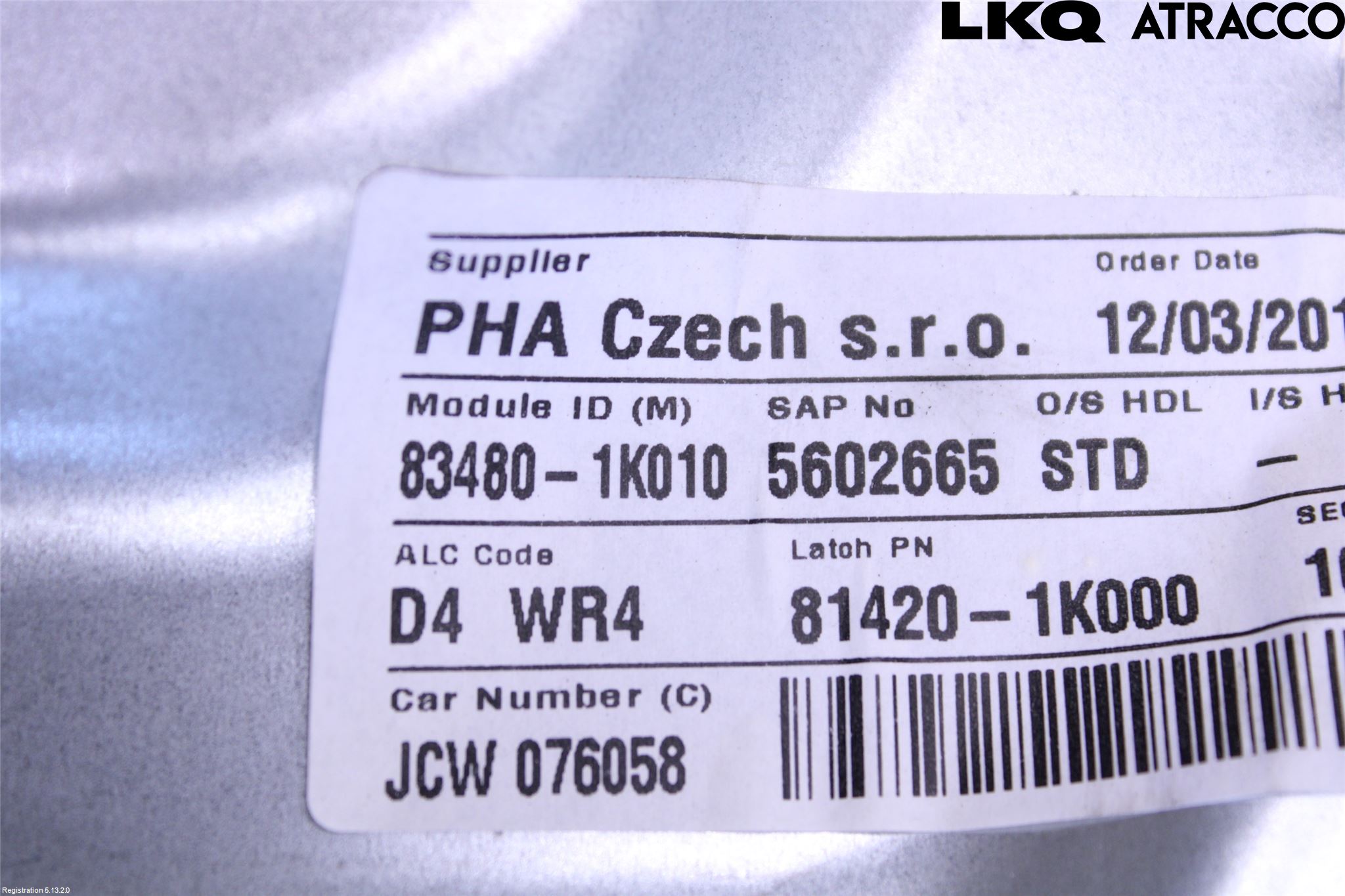 Hyundai ix20 Fönsterhiss El Kompl