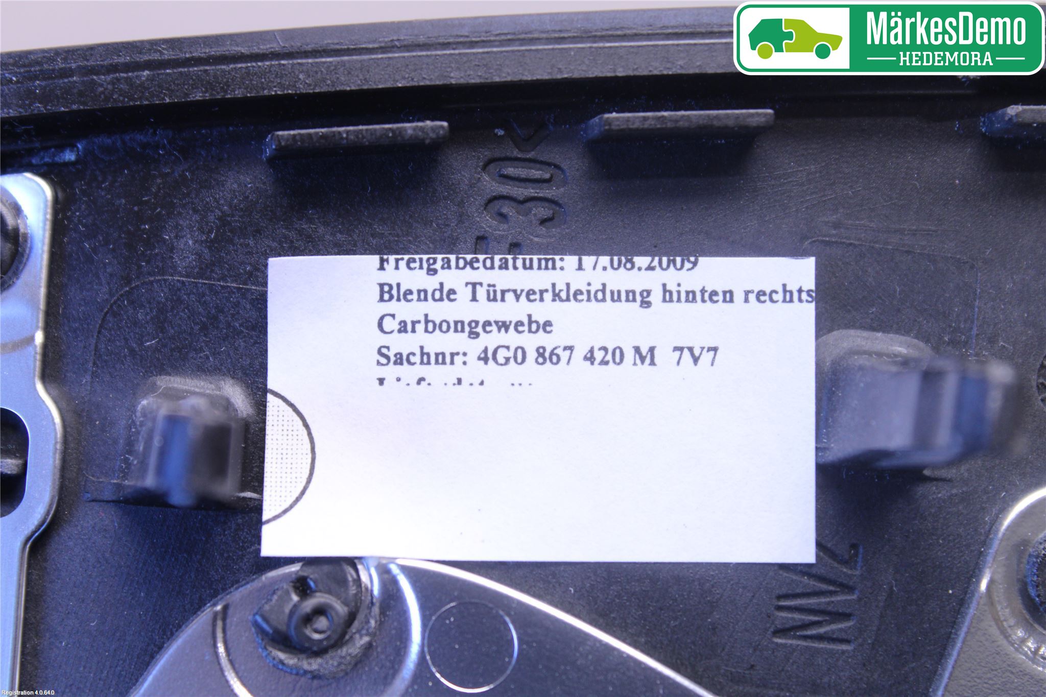 Audi A6/S6 4G 11-18 Dörrklädsel Inlägg-List Hö