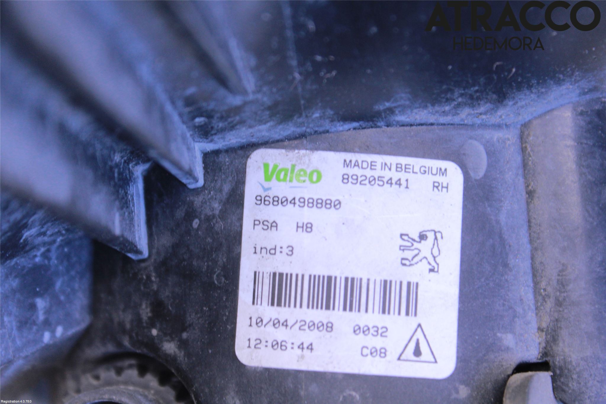 Peugeot 308 08-13 Positionsljus Fram Hö
