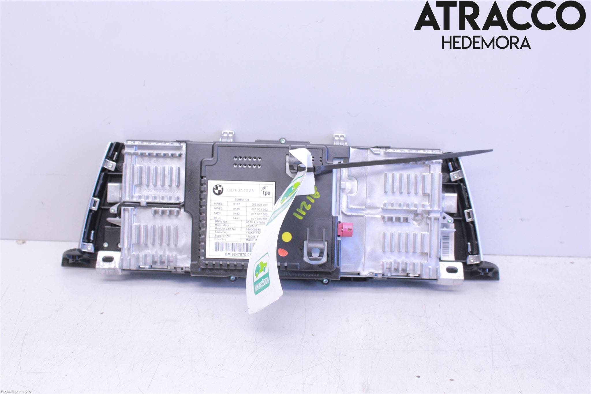 BMW 5 F10/F11/F18 09-17 Bildskärm