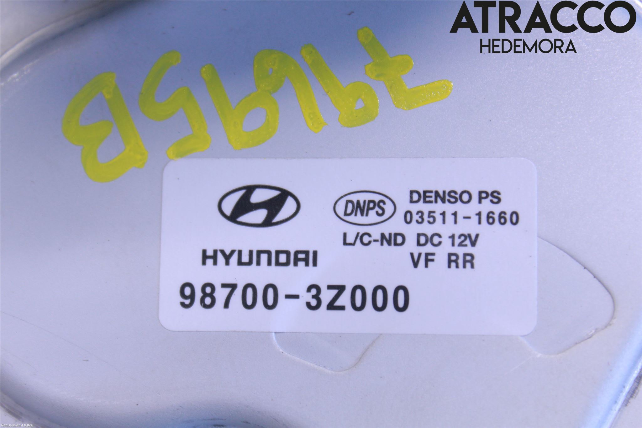 Hyundai i40 08-15 Torkarmotor Baklucka