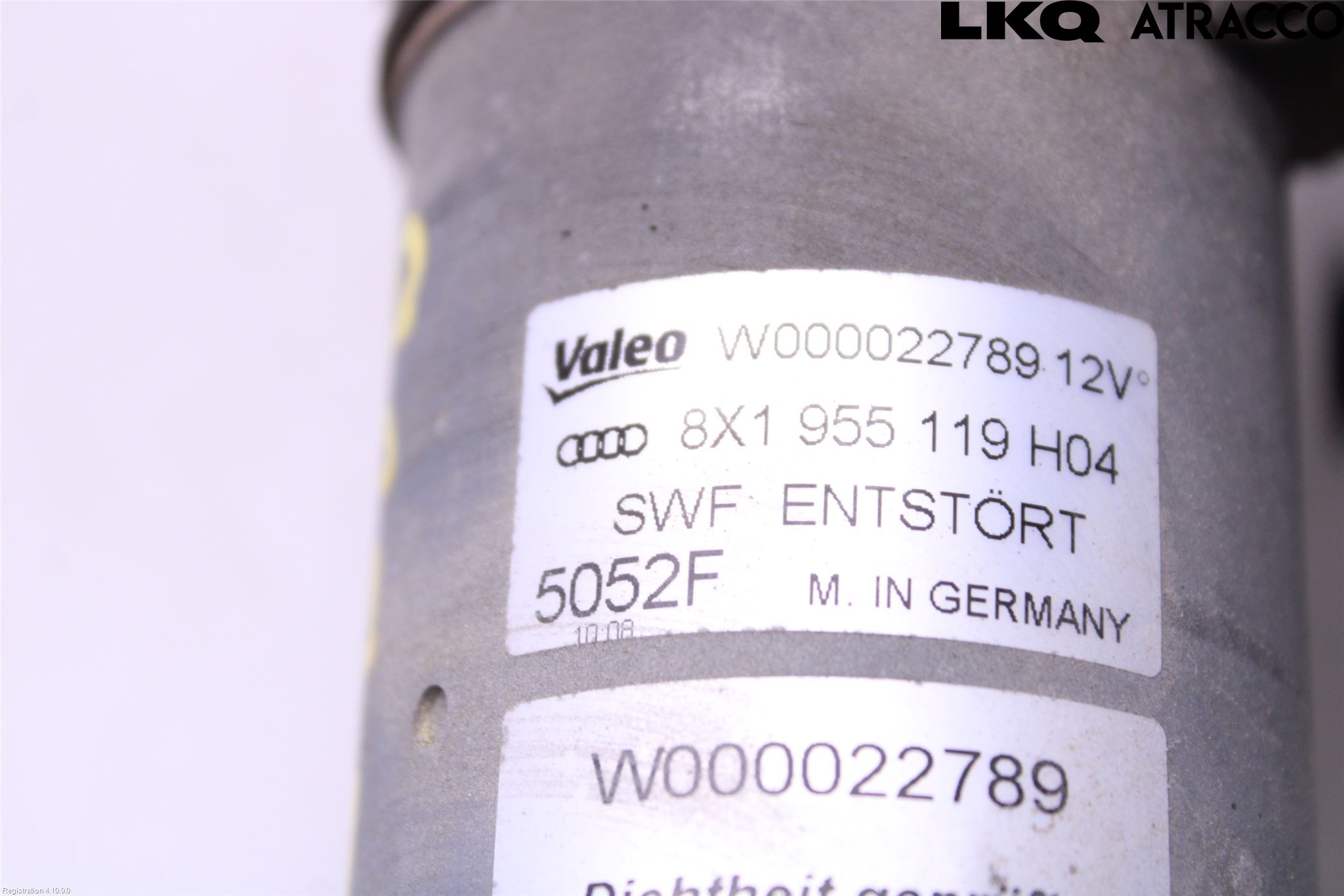 Audi A1/S1 11-18 Torkarmekanism Vindruta