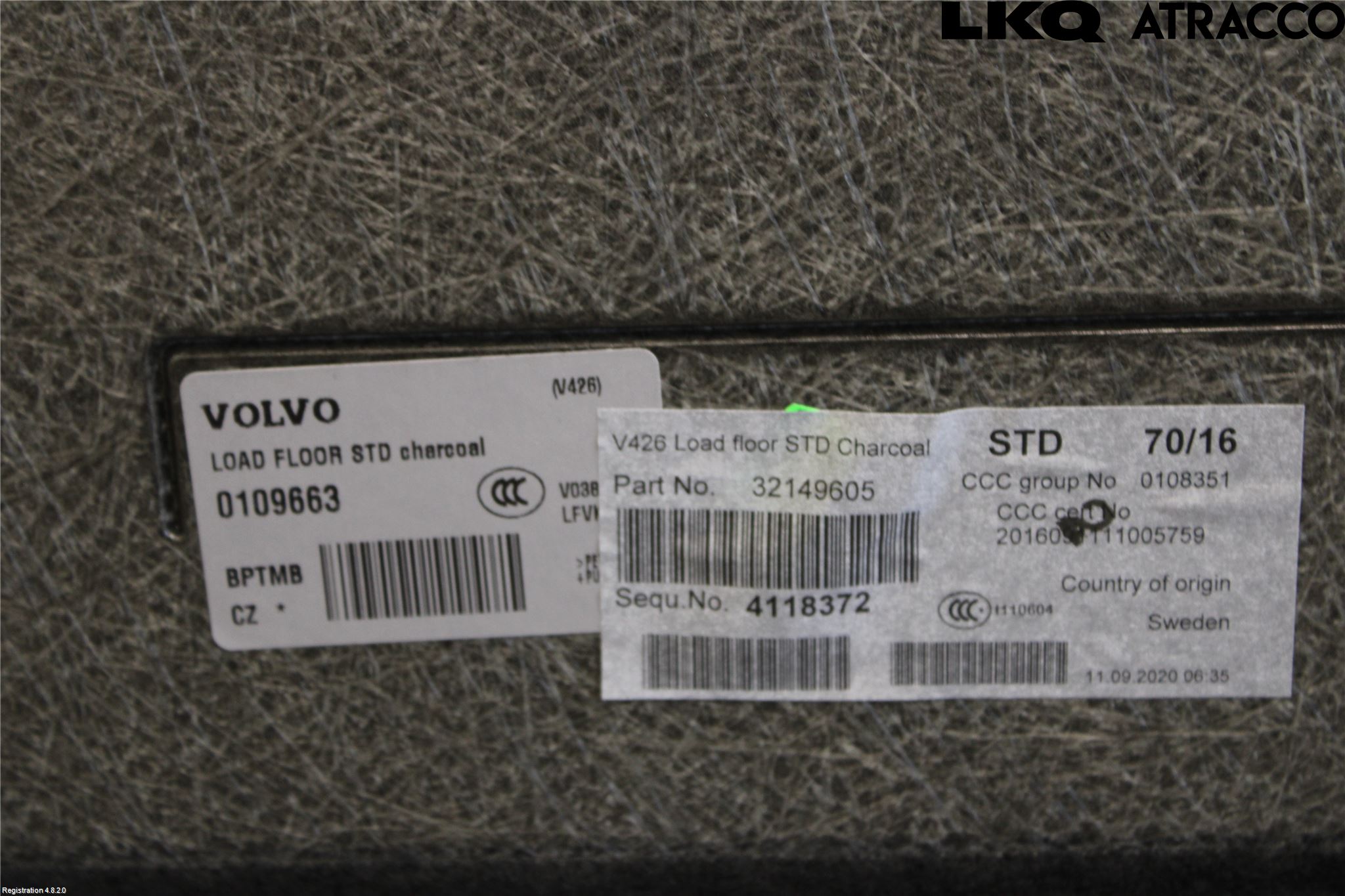 Volvo XC60 18- Bagage Golv