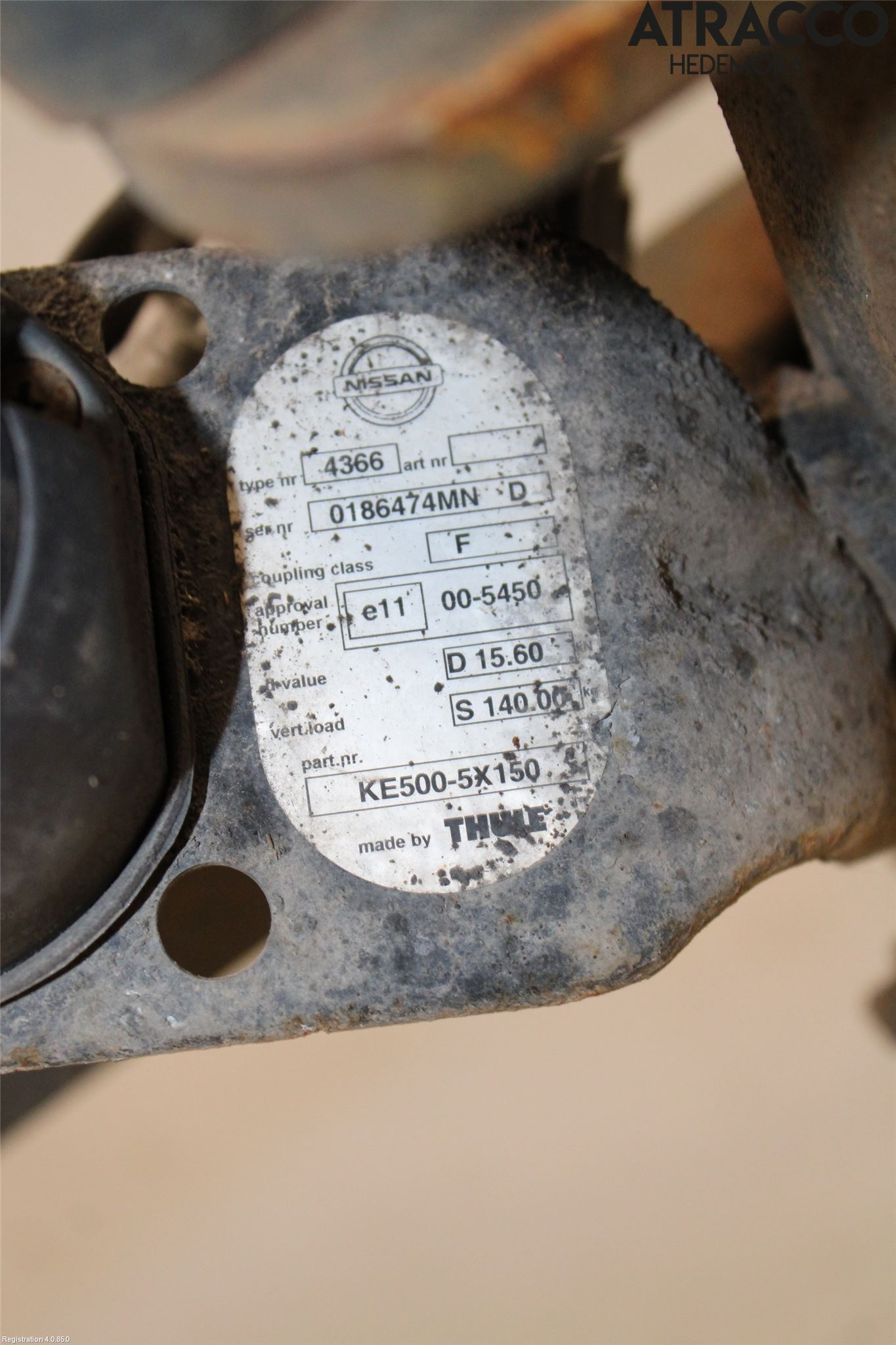 Nissan NAVARA 05-16 Dragkrok