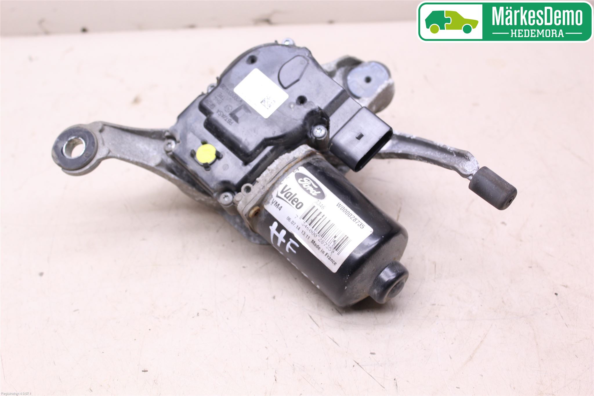 Ford TRANSIT/TOURNEO CUSTOM 13-24 Torkarmotor Vindruta