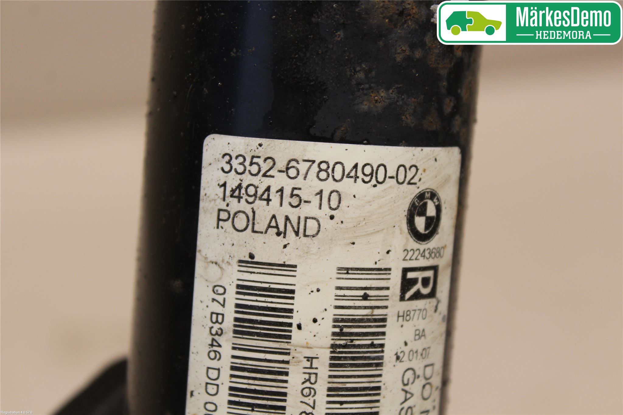 BMW X5 E70 07-13 Stötdämpare Bak