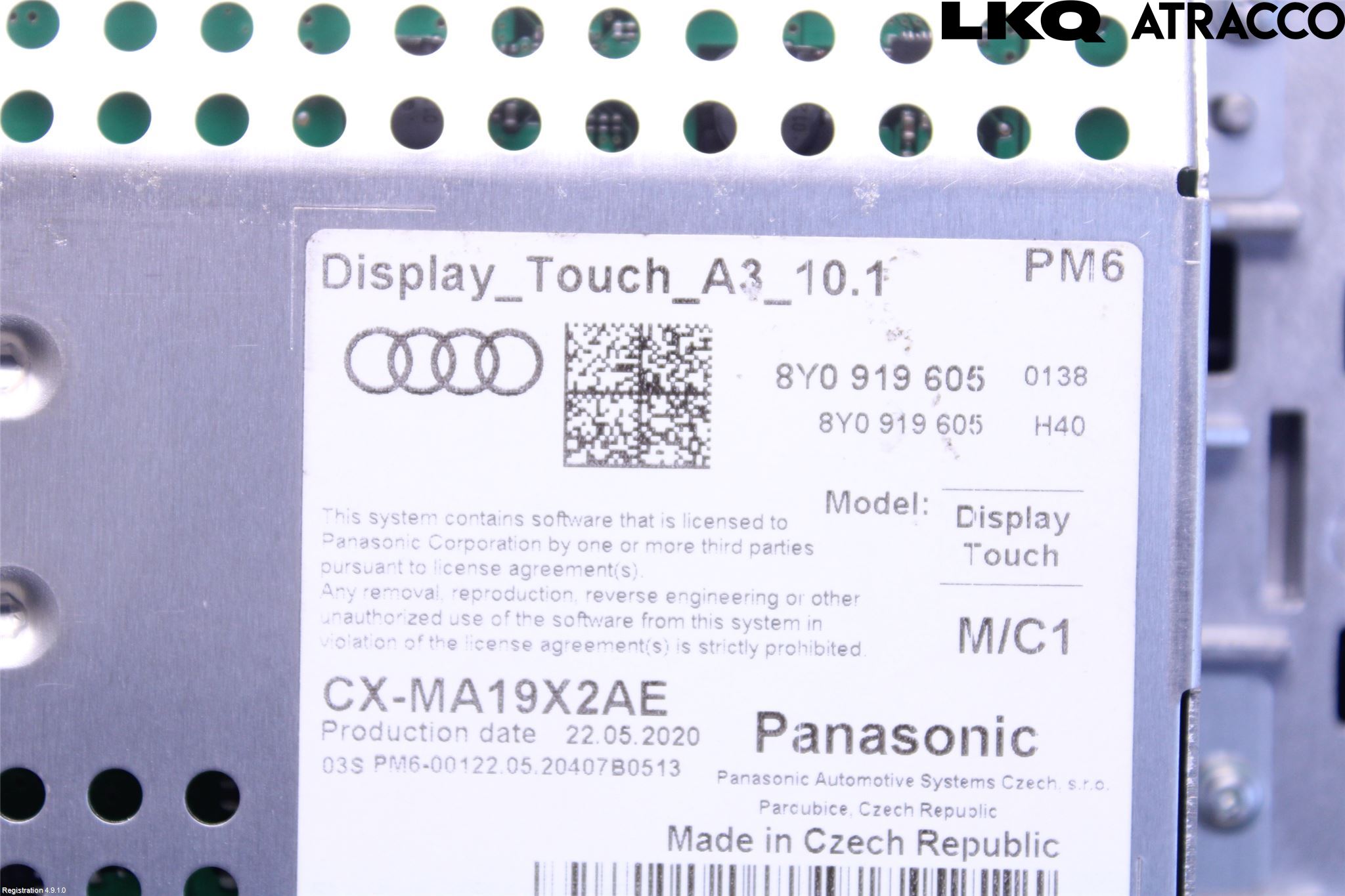 Audi A3/S3 8Y 21- Multifunktionsdisplay