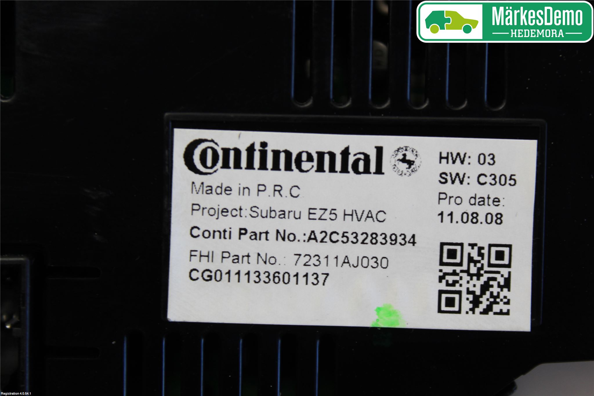 Subaru LEGACY 10-14 Ac Styrenhet Ac Manöveren