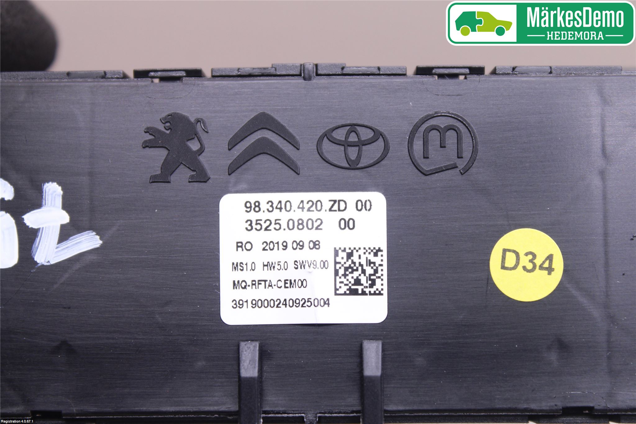 Peugeot EXPERT/E-EXPERT 17- Ac Styrenhet Ac Manöveren