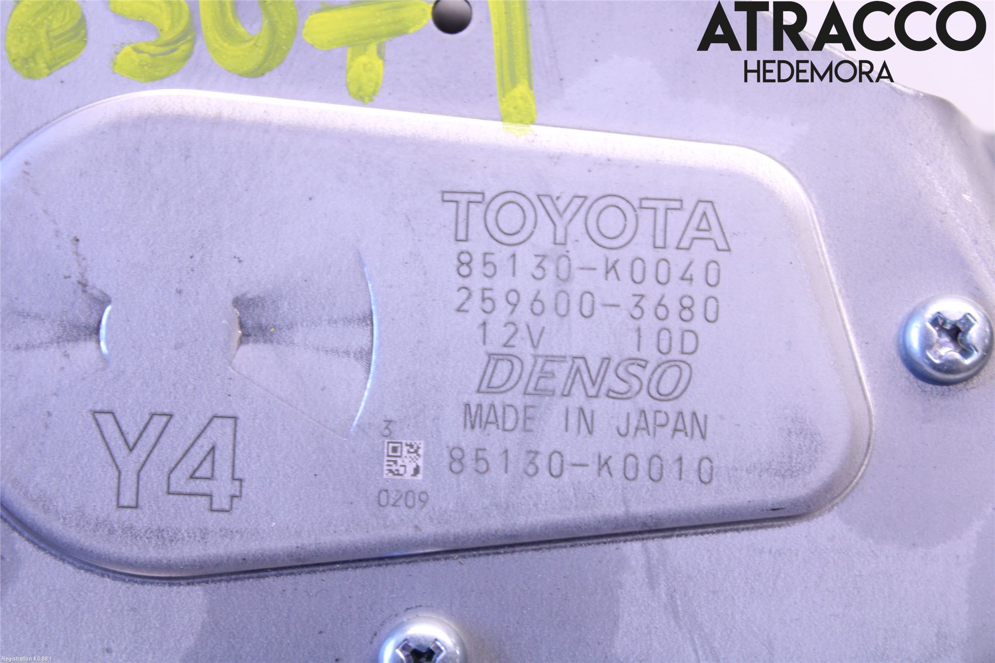 Toyota YARIS XP21 20- Torkarmotor Baklucka