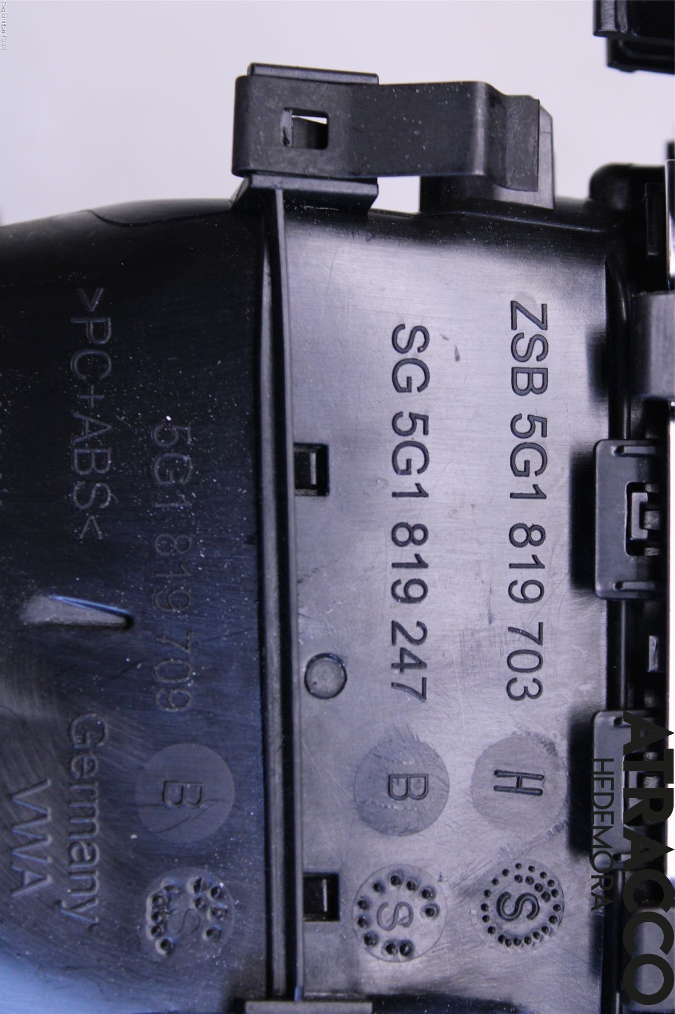 Volkswagen VW GOLF / E-GOLF VII 13-20 Defrosterkanal-Munstycke