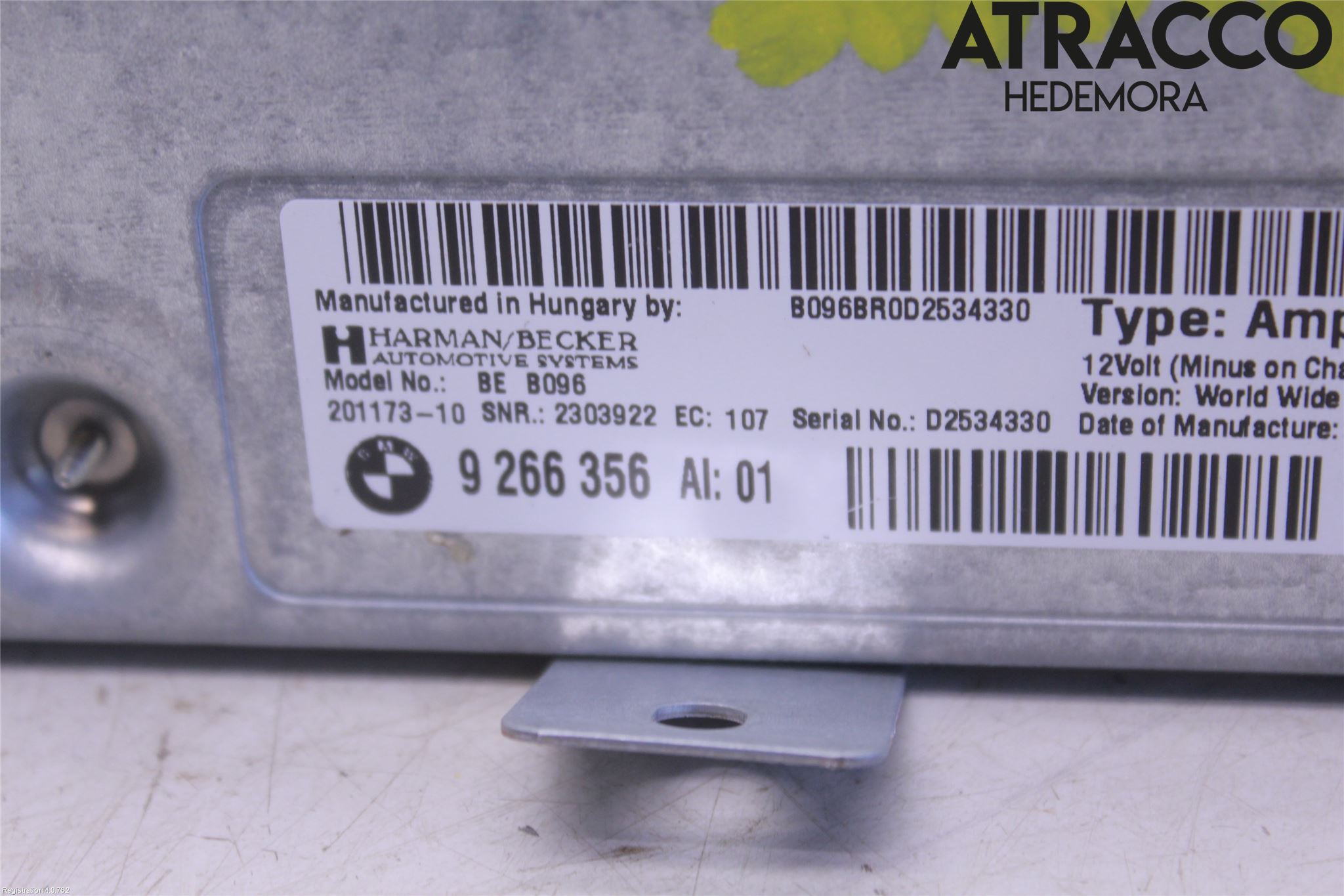 BMW 5 F10/F11/F18 09-17 Radio-Stereo Förstärkare