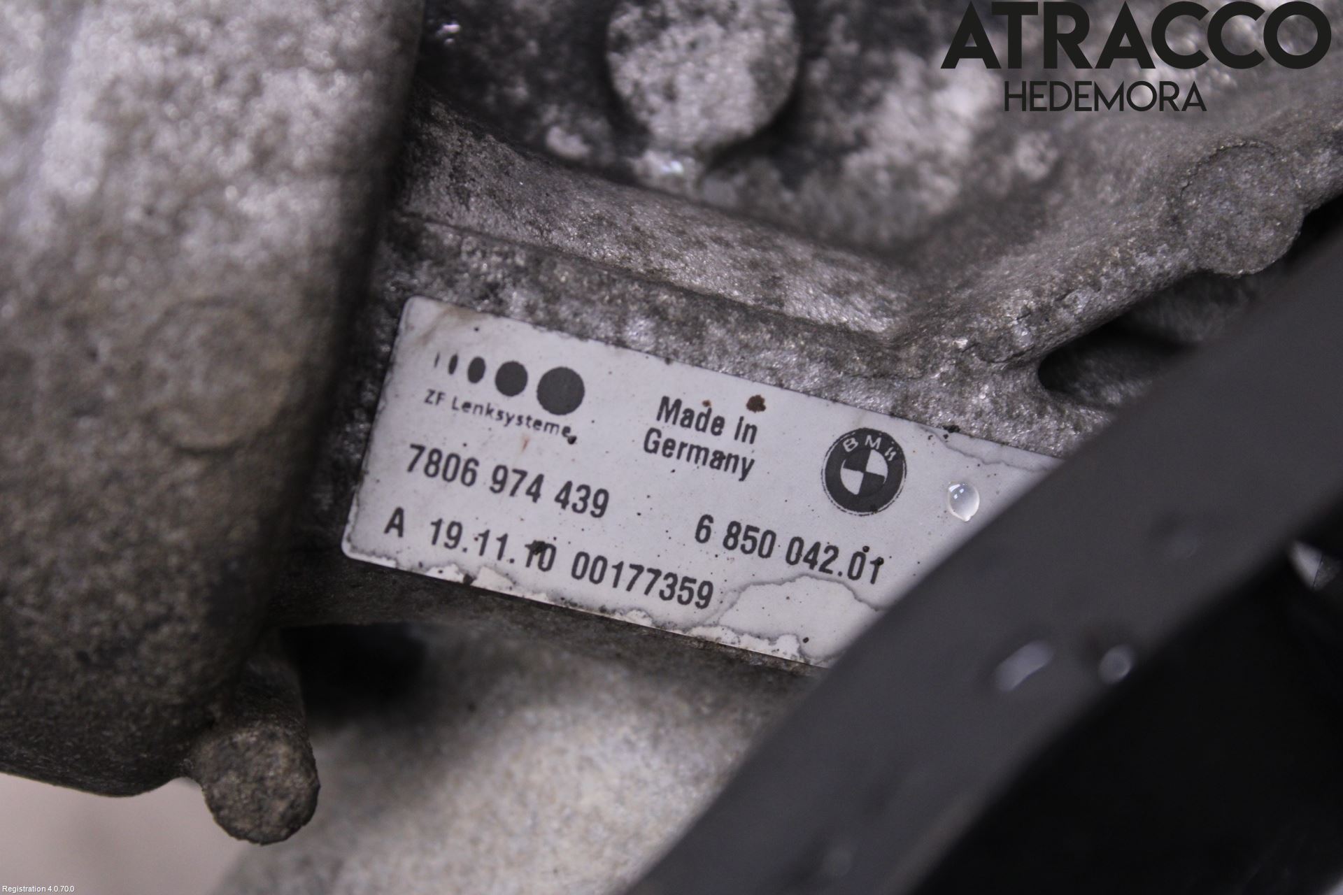 BMW 5 F10/F11/F18 09-17 Styrväxel Servo -Snäcka