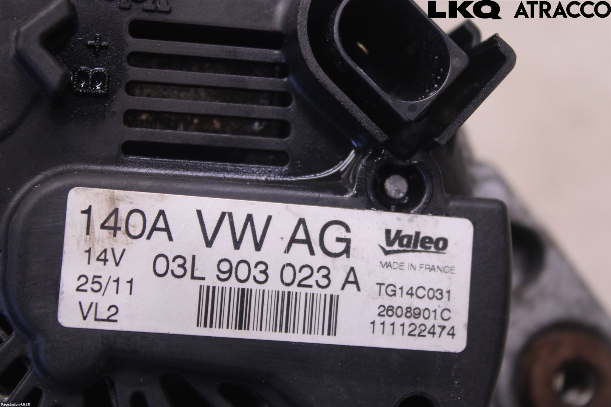 Volkswagen VW GOLF VI 09-13 Generator