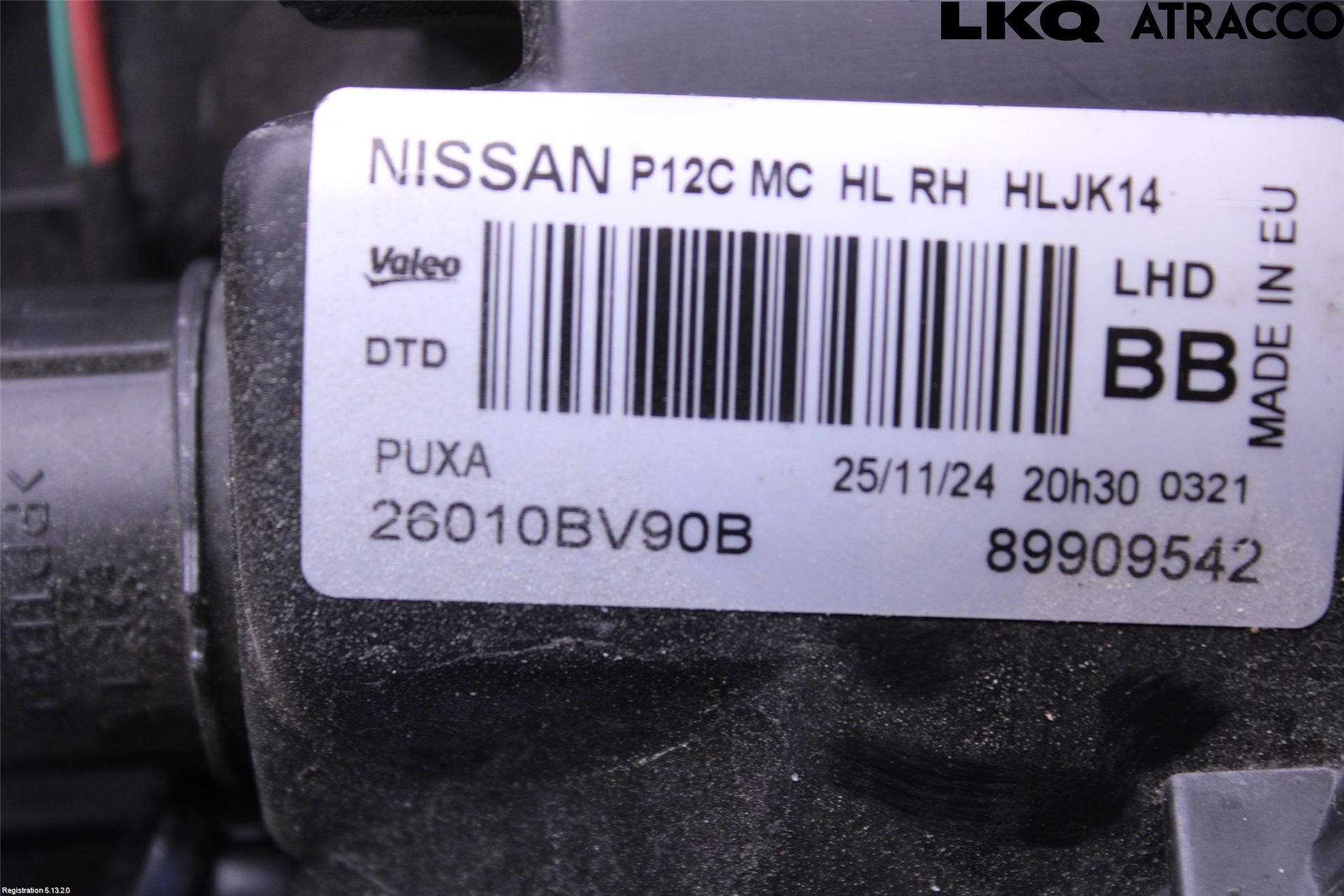 Nissan JUKE 14-19 Strålkastare Höger
