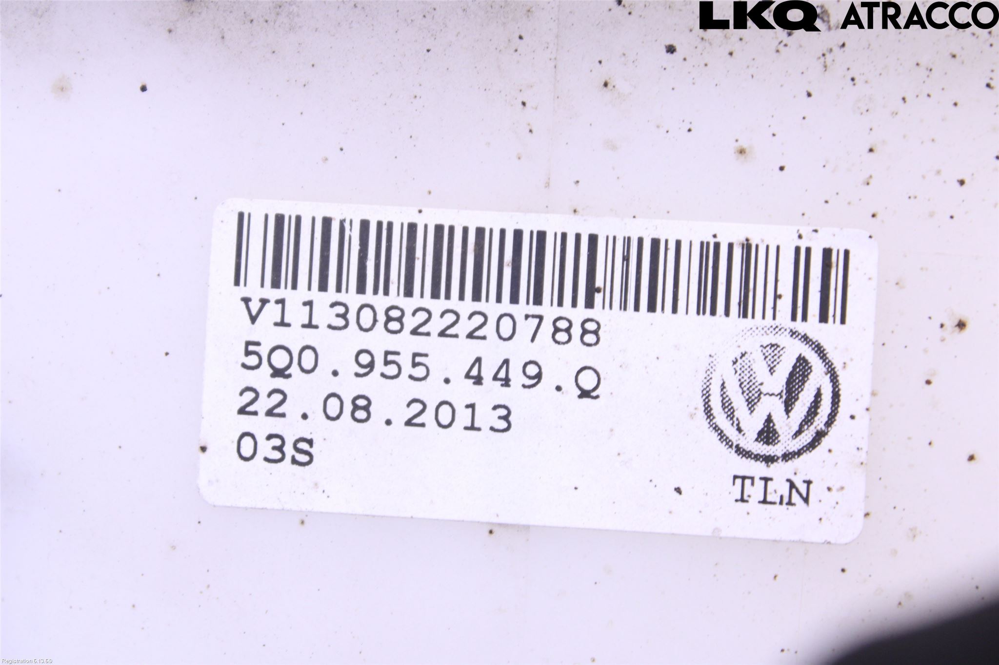 Audi A3/S3 8V 13-20 Spolartank Vindruta