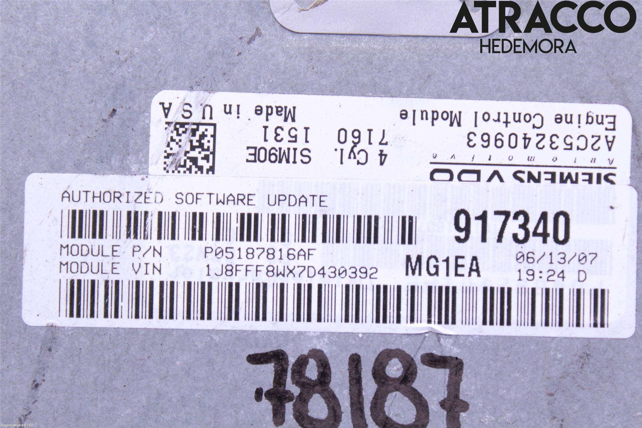 Jeep PATRIOT Styrenhet Insprut Bensin