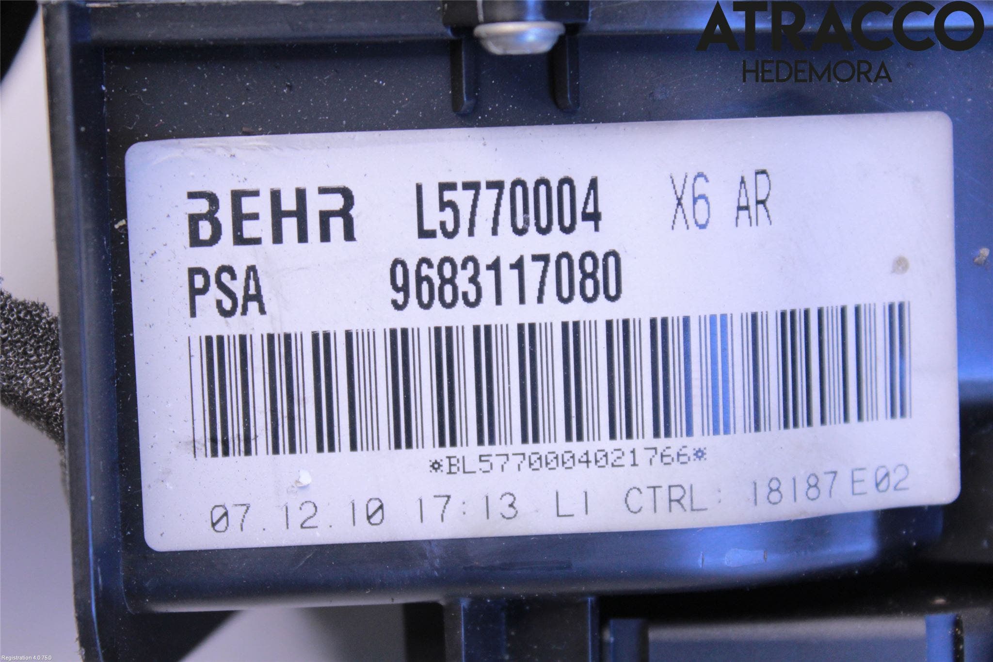 Citroen C6 Ac Värmefläkt