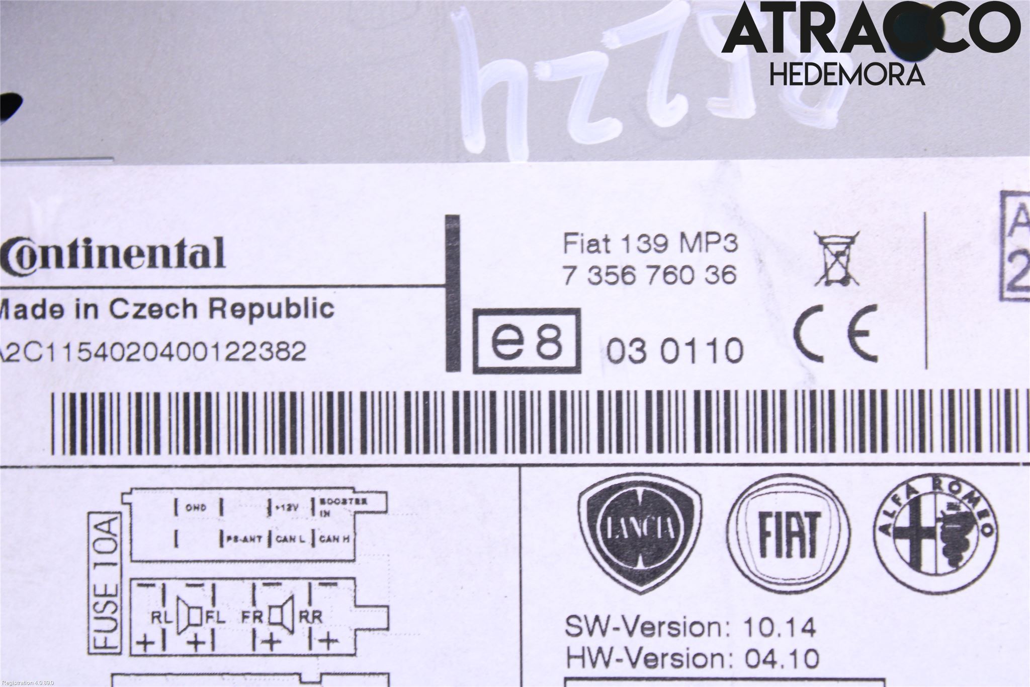 Fiat PANDA 12- Cd Radio - Multimediapanel