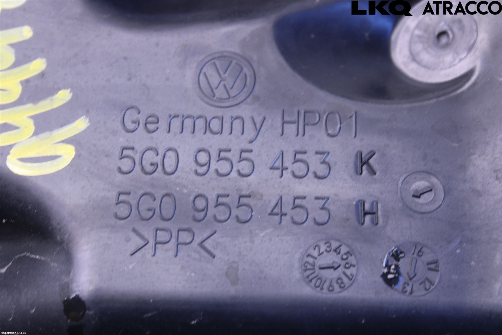 Volkswagen VW GOLF / E-GOLF VII 13-20 Spolartank Vindruta-Strål