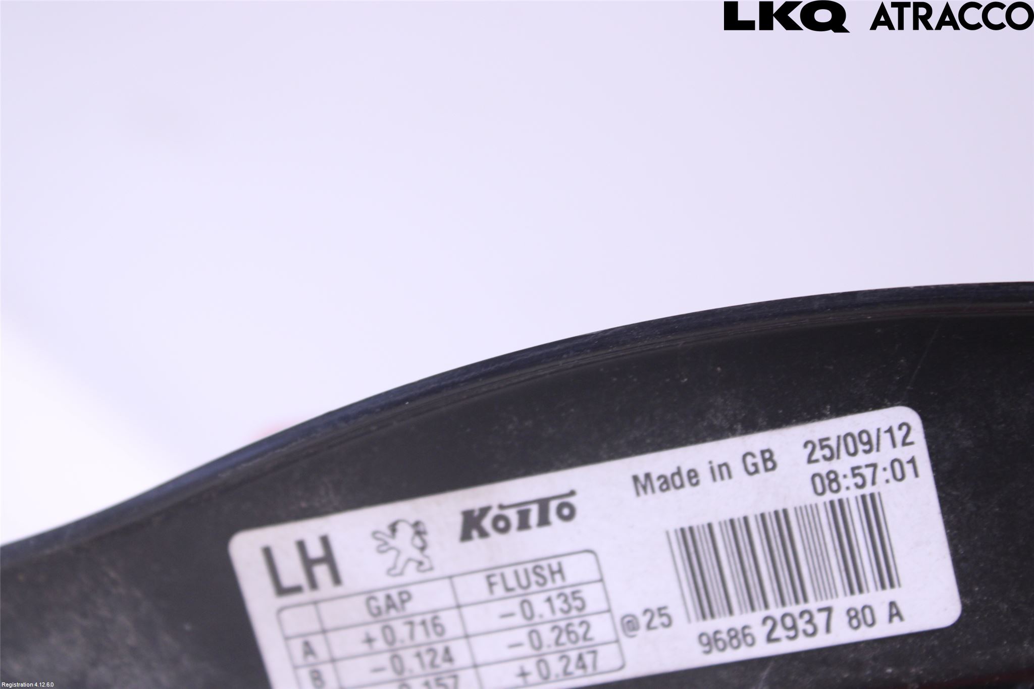 Peugeot 508 11-18 Bakljus Vänster