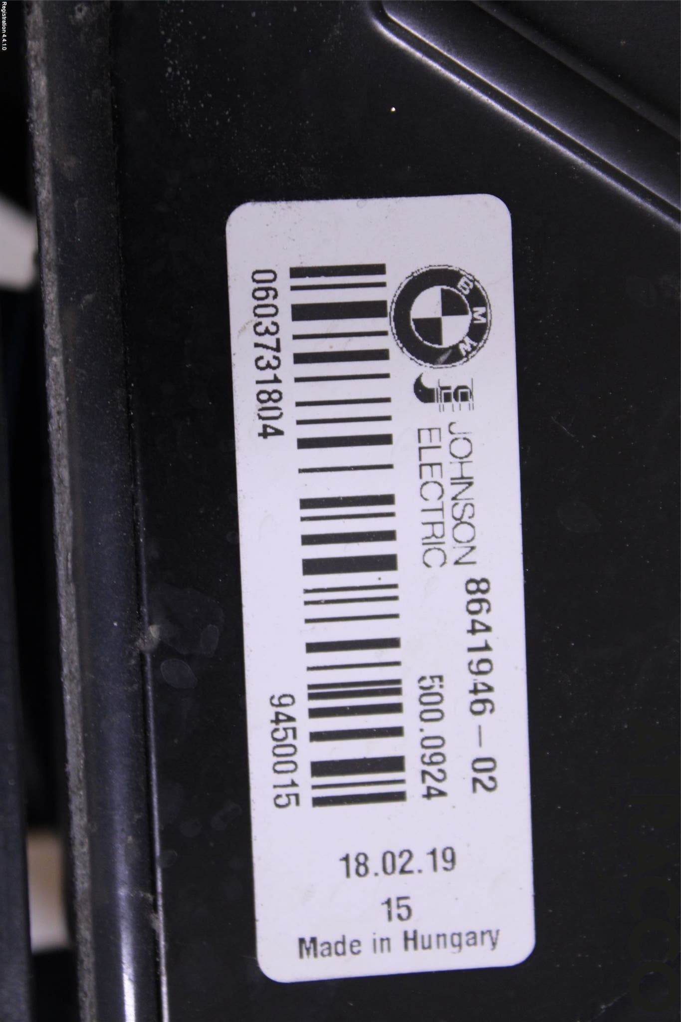 BMW 3 F30/F31/F80 12-19 Kylfläkt El