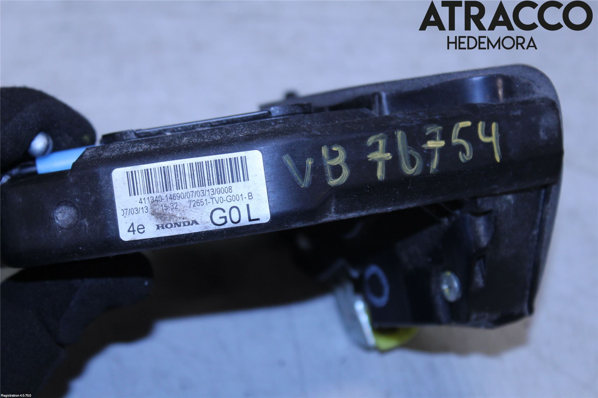 Honda CIVIC 12-16 Låskista-Dörrlås