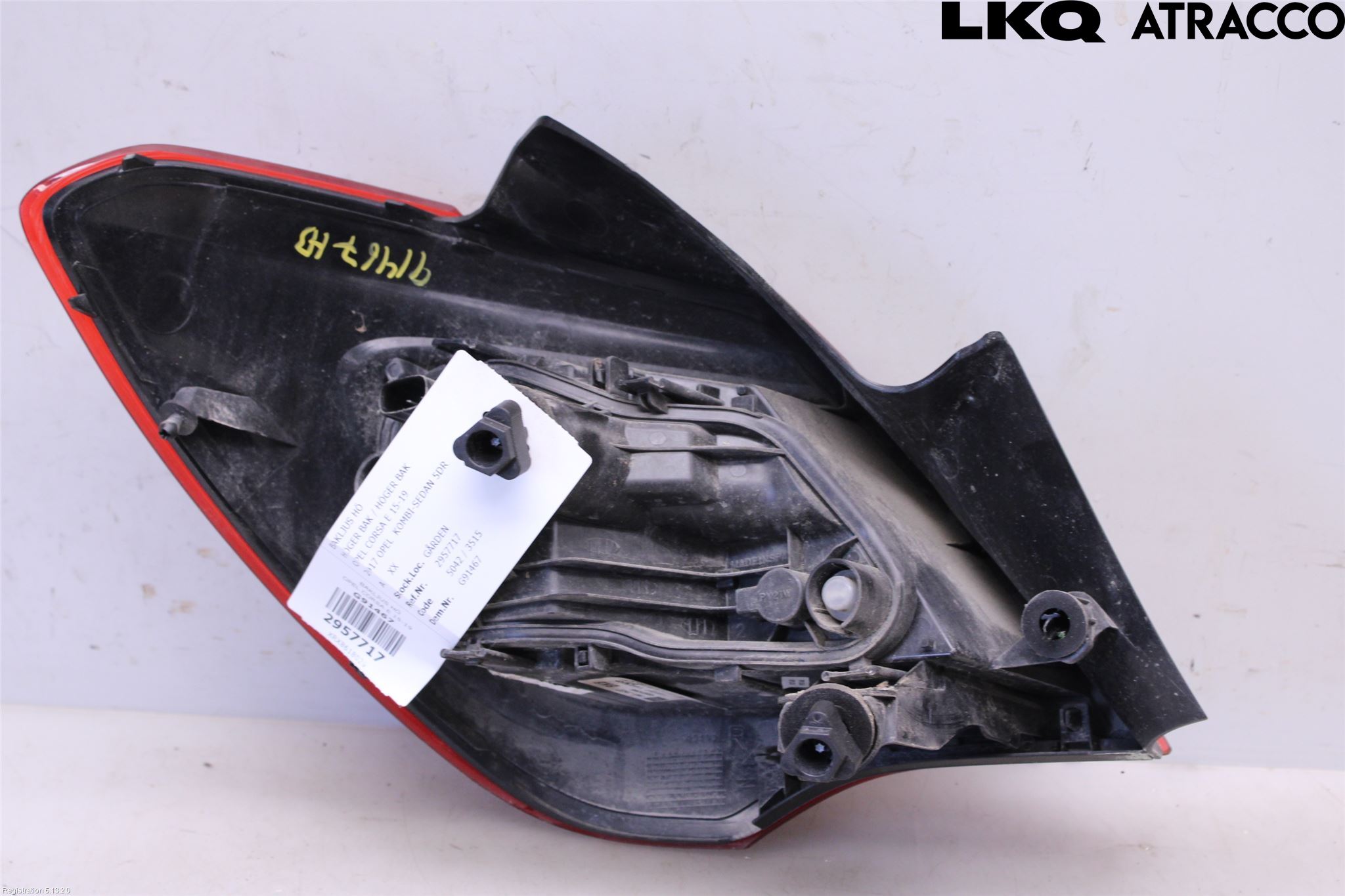 Opel CORSA E 15-19 Bakljus Höger