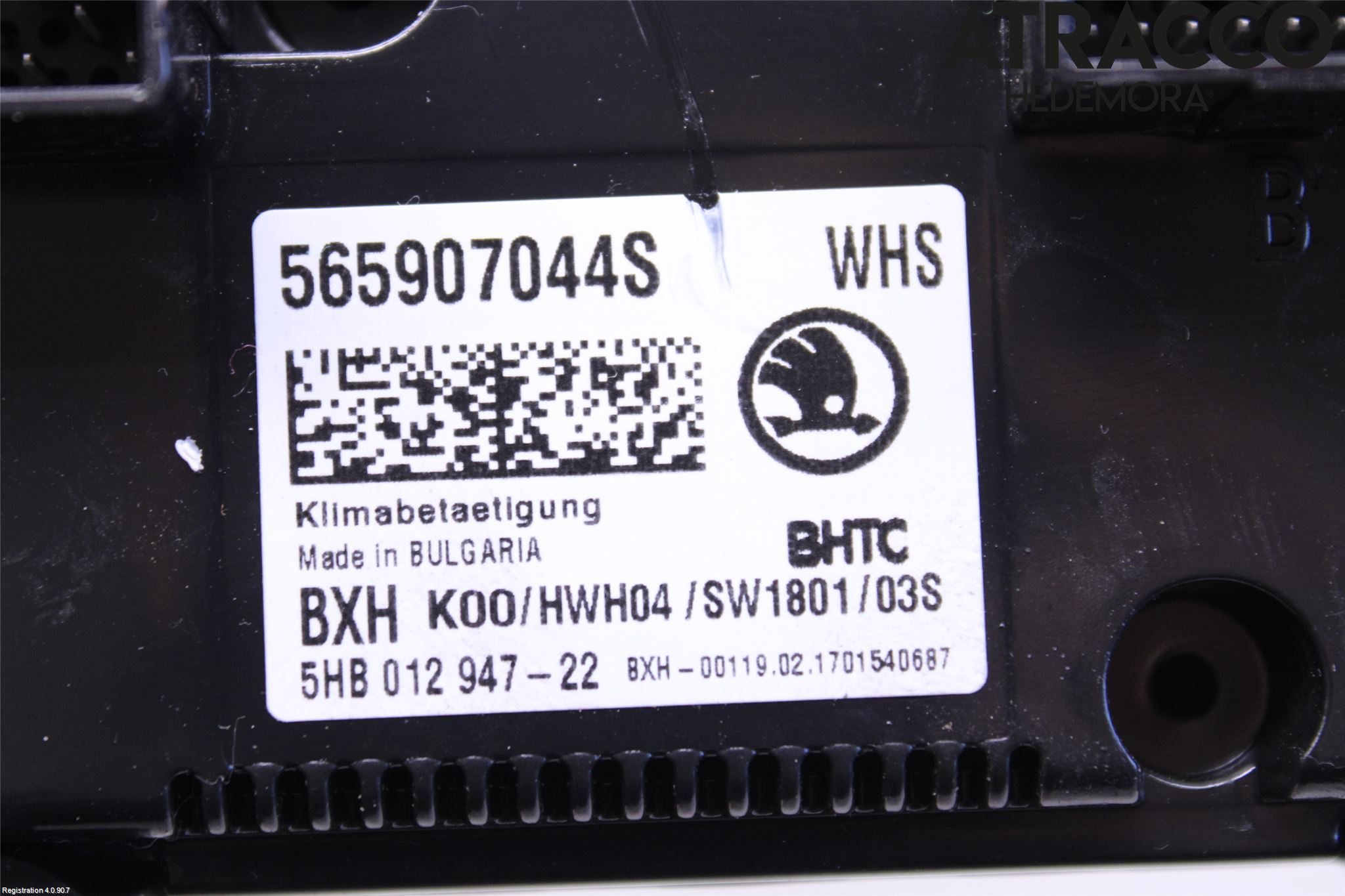 Skoda KODIAQ 17-24 Ac Styrenhet Ac Manöveren