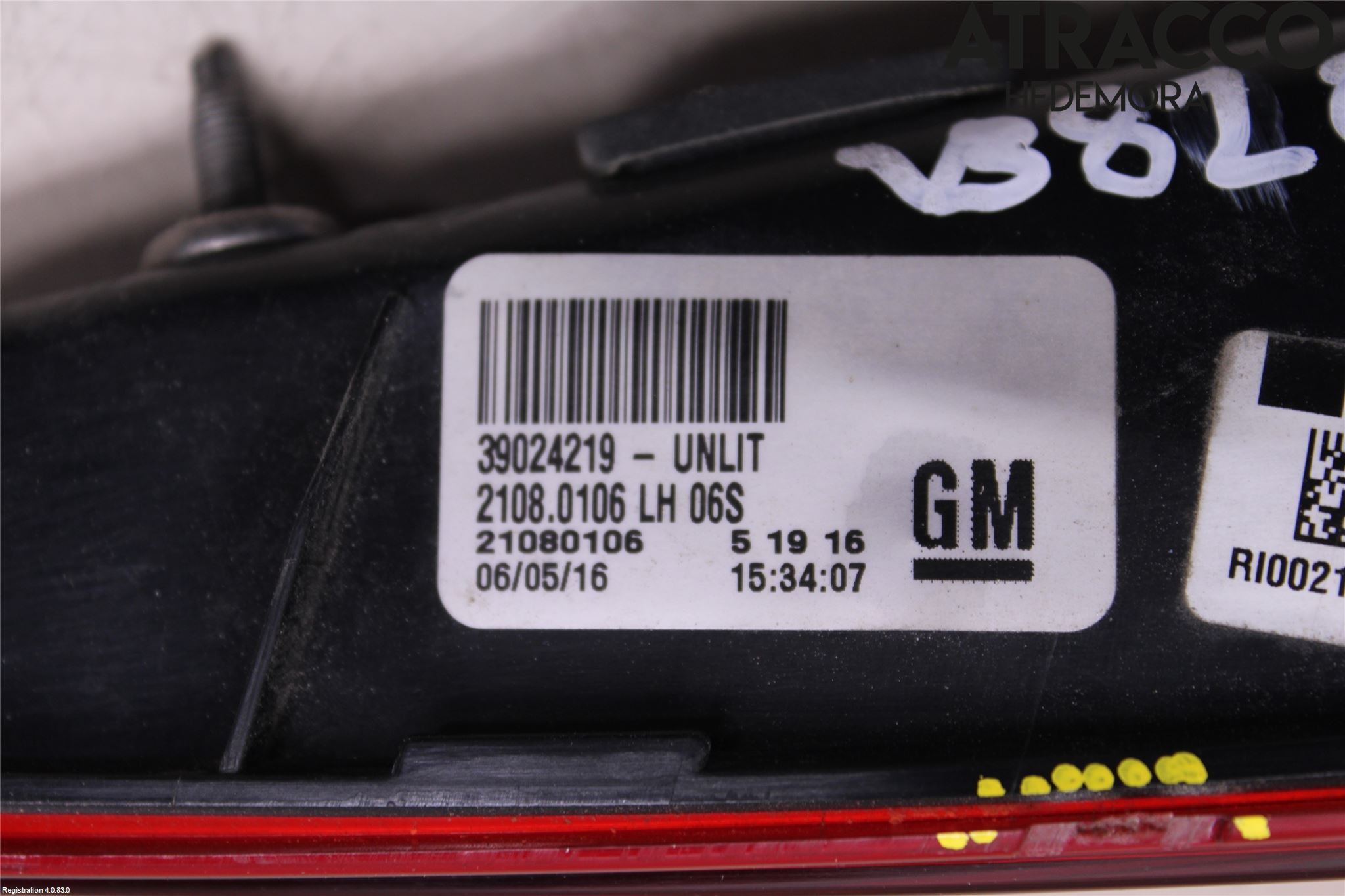 Opel INSIGNIA 09-16 Dimljus/Reflex Bak