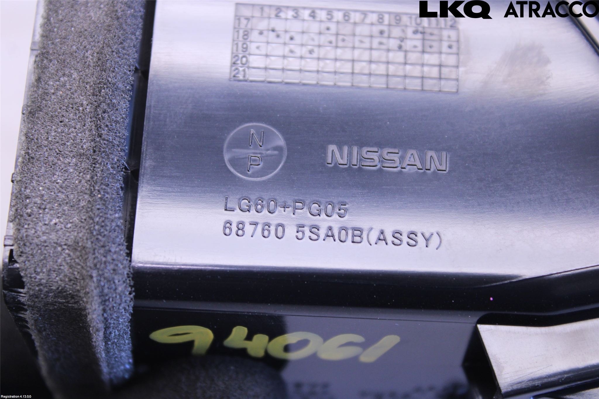 Nissan LEAF 18- Defrosterkanal-Munstycke