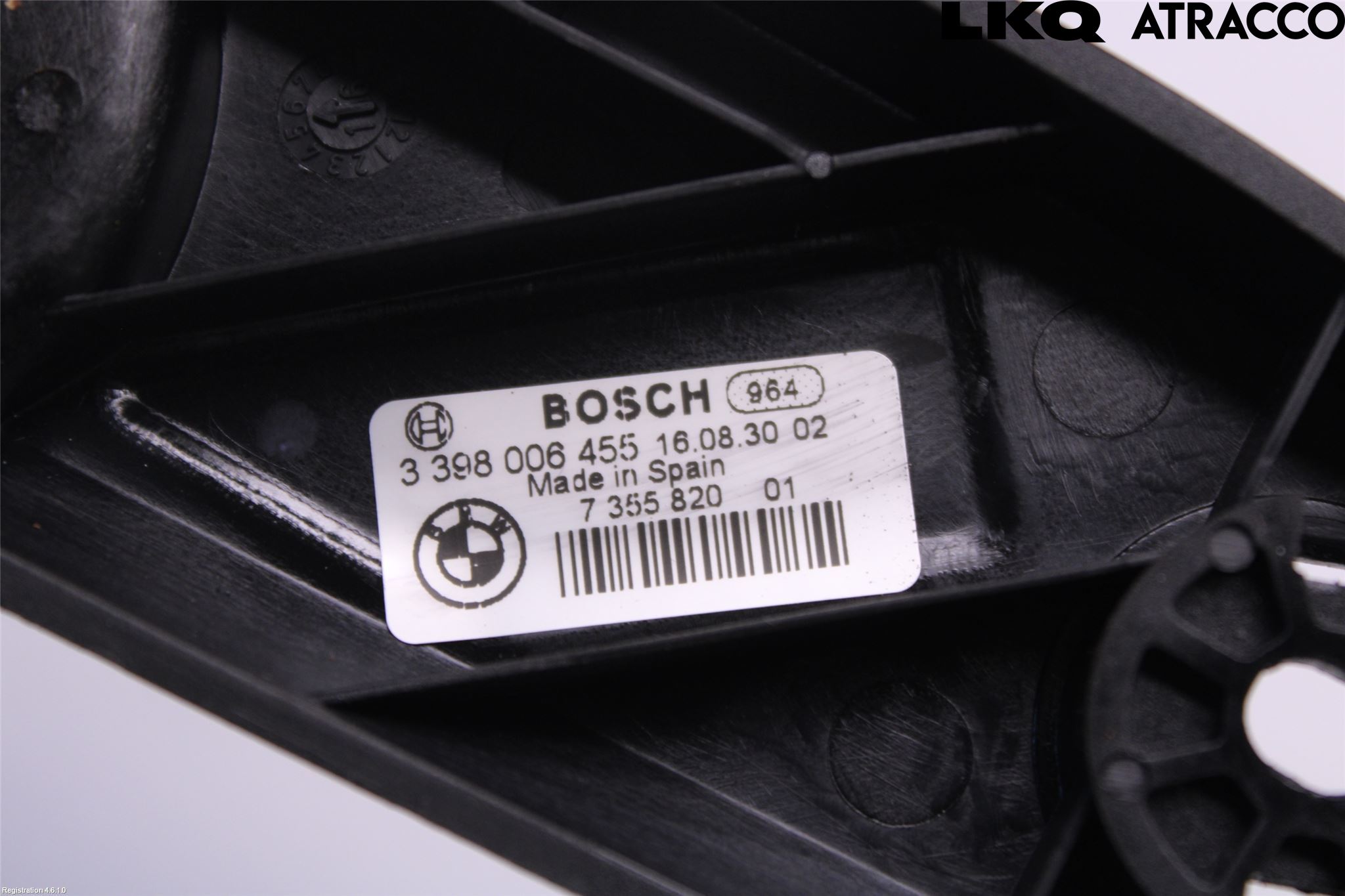 BMW 5 F10/F11/F18 09-17 Torkarmekanism Bakruta