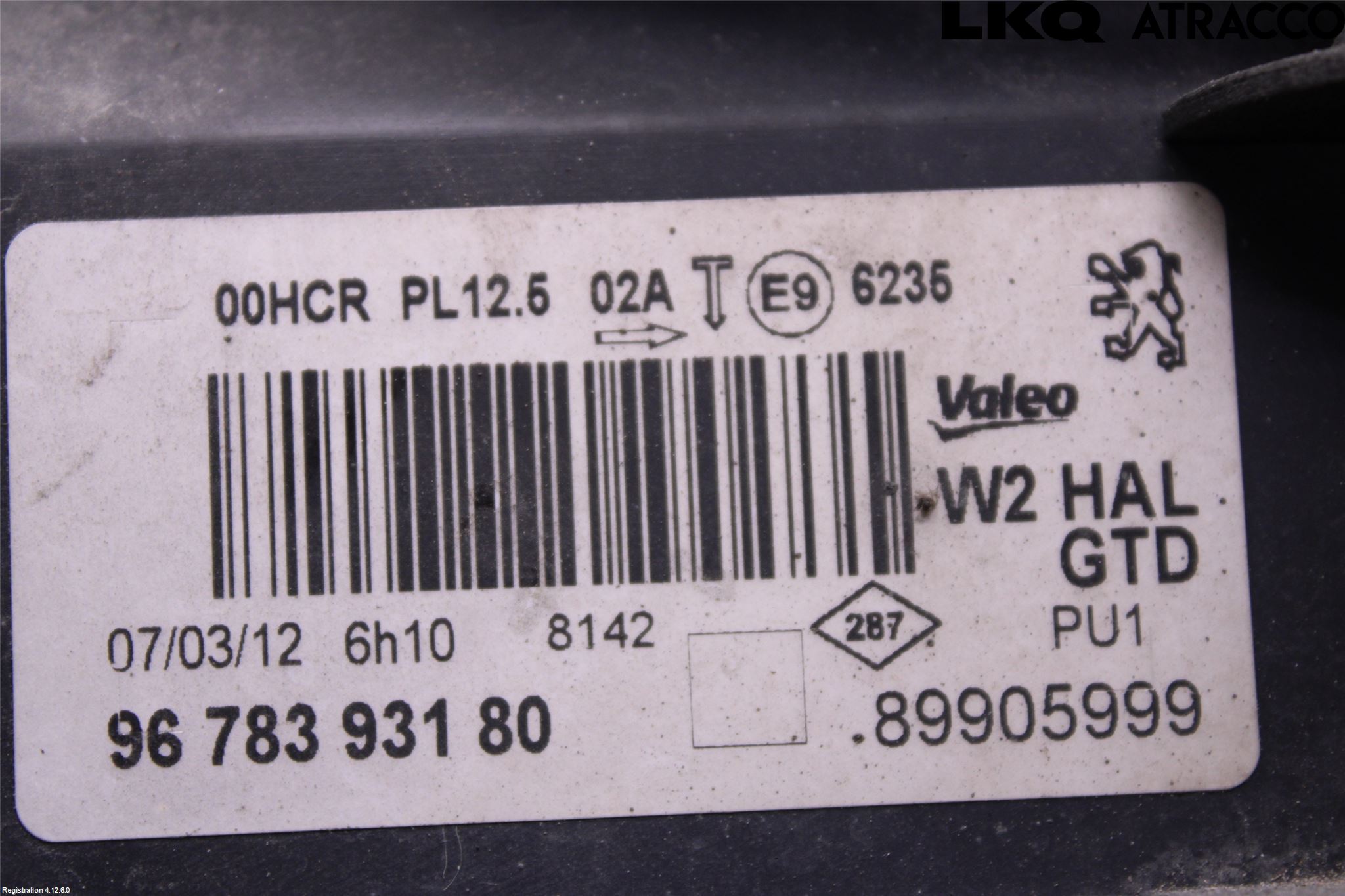 Peugeot 508 11-18 Strålkastare Vänster