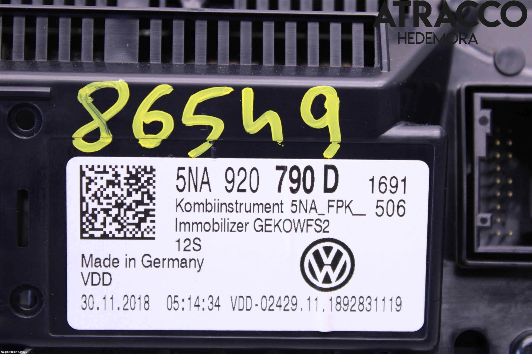 Volkswagen VW TIGUAN 16-24 Instrument Komb