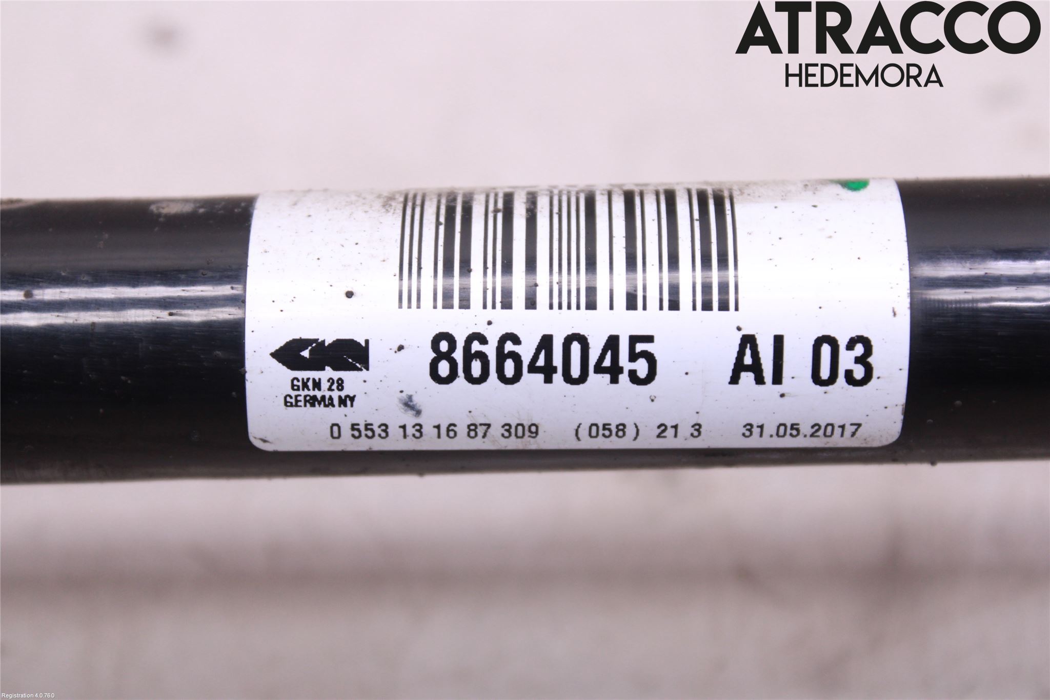 BMW 5 G30/G31/F90 17-23 Drivaxel Bak Vänster