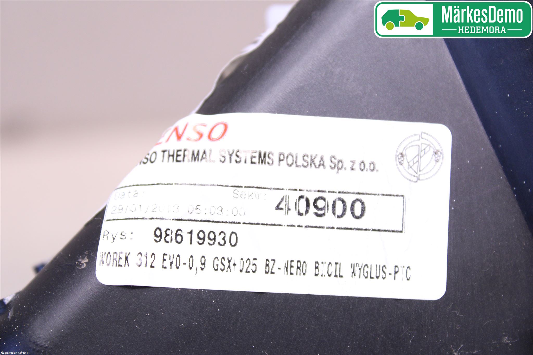 Fiat 500 07- Ac Värmefläkt