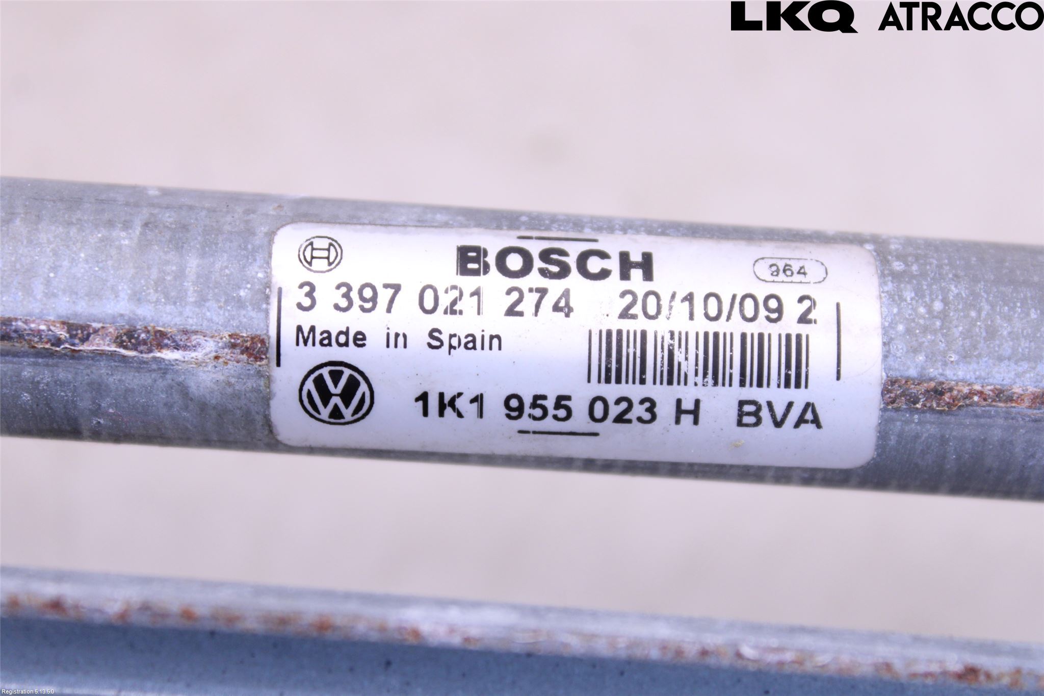 Volkswagen VW GOLF VI 09-13 Torkarmekanism Vindruta